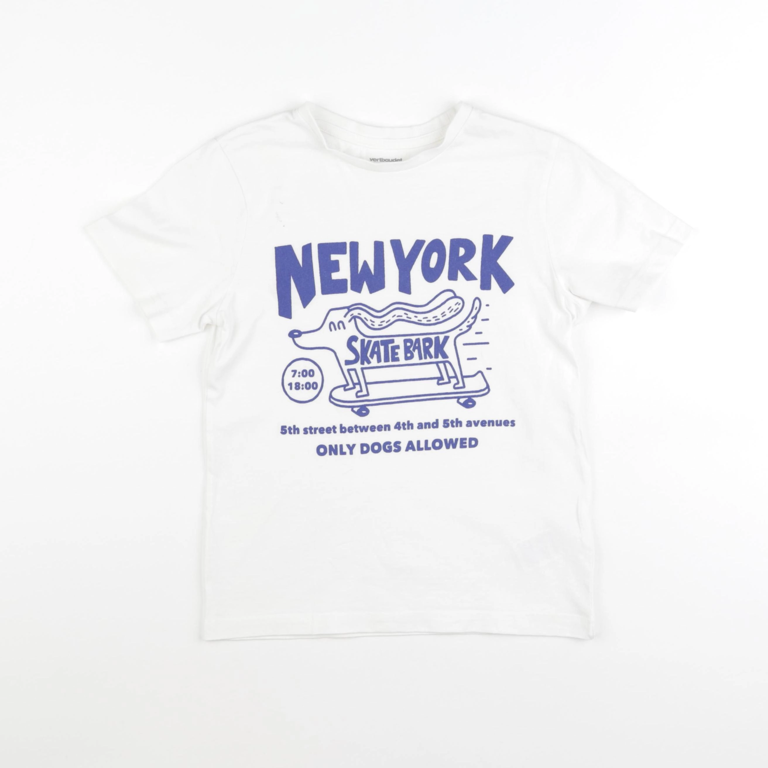 Vertbaudet - tee-shirt blanc - 10 ans