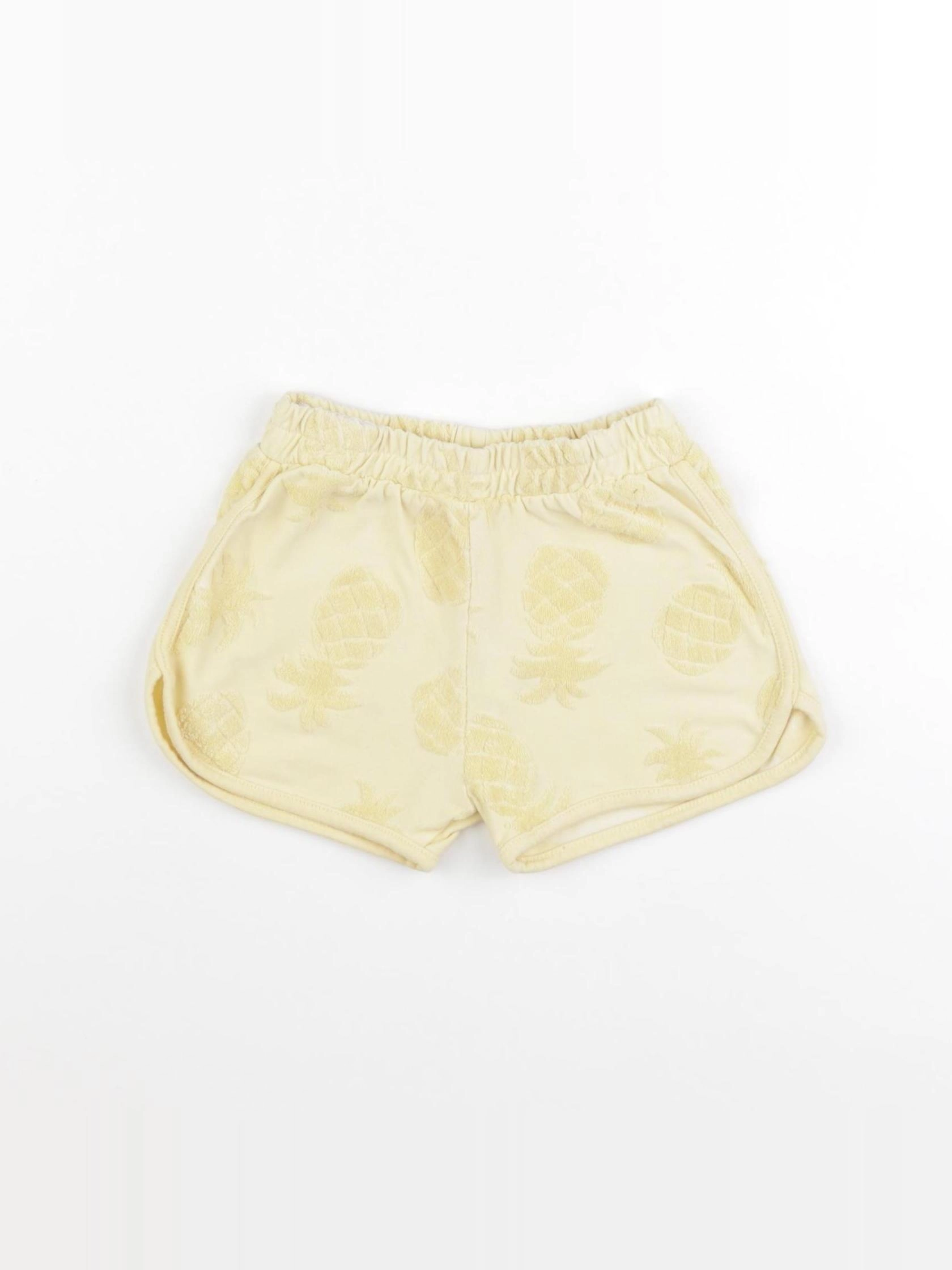 Zara - short jaune - 6/9 mois