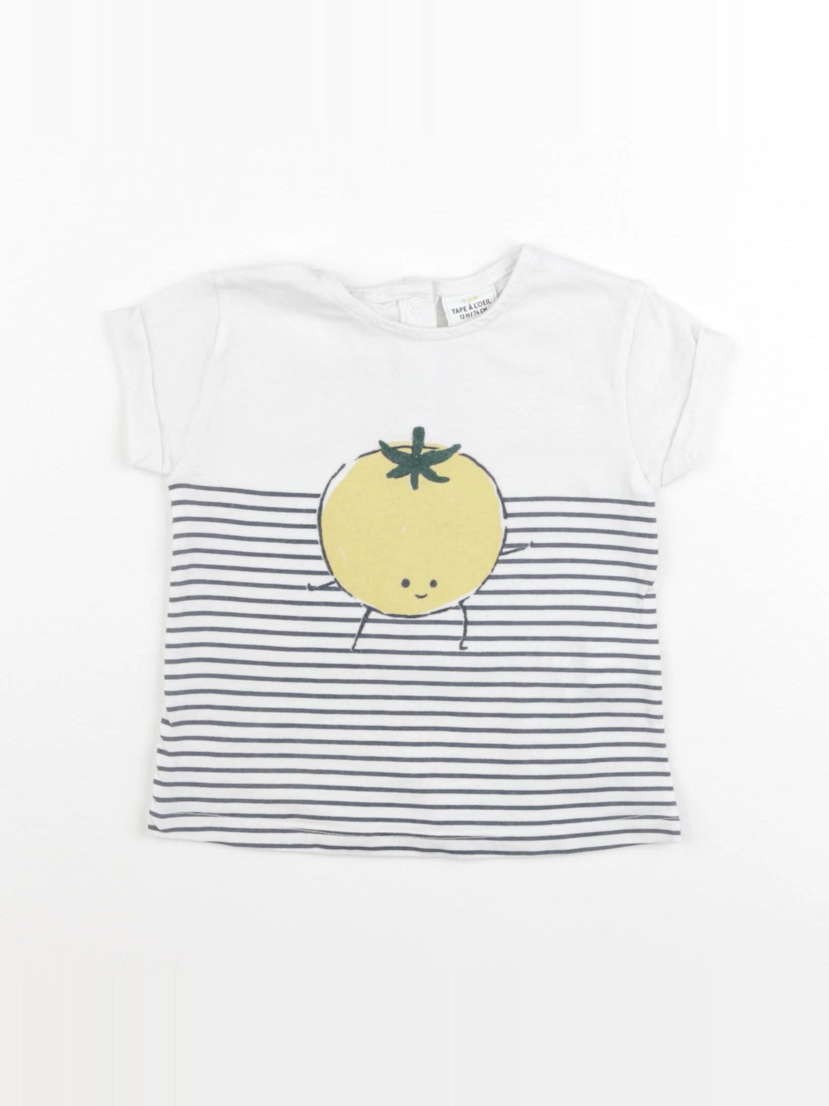 Tape à l'oeil - tee-shirt blanc - 12 mois