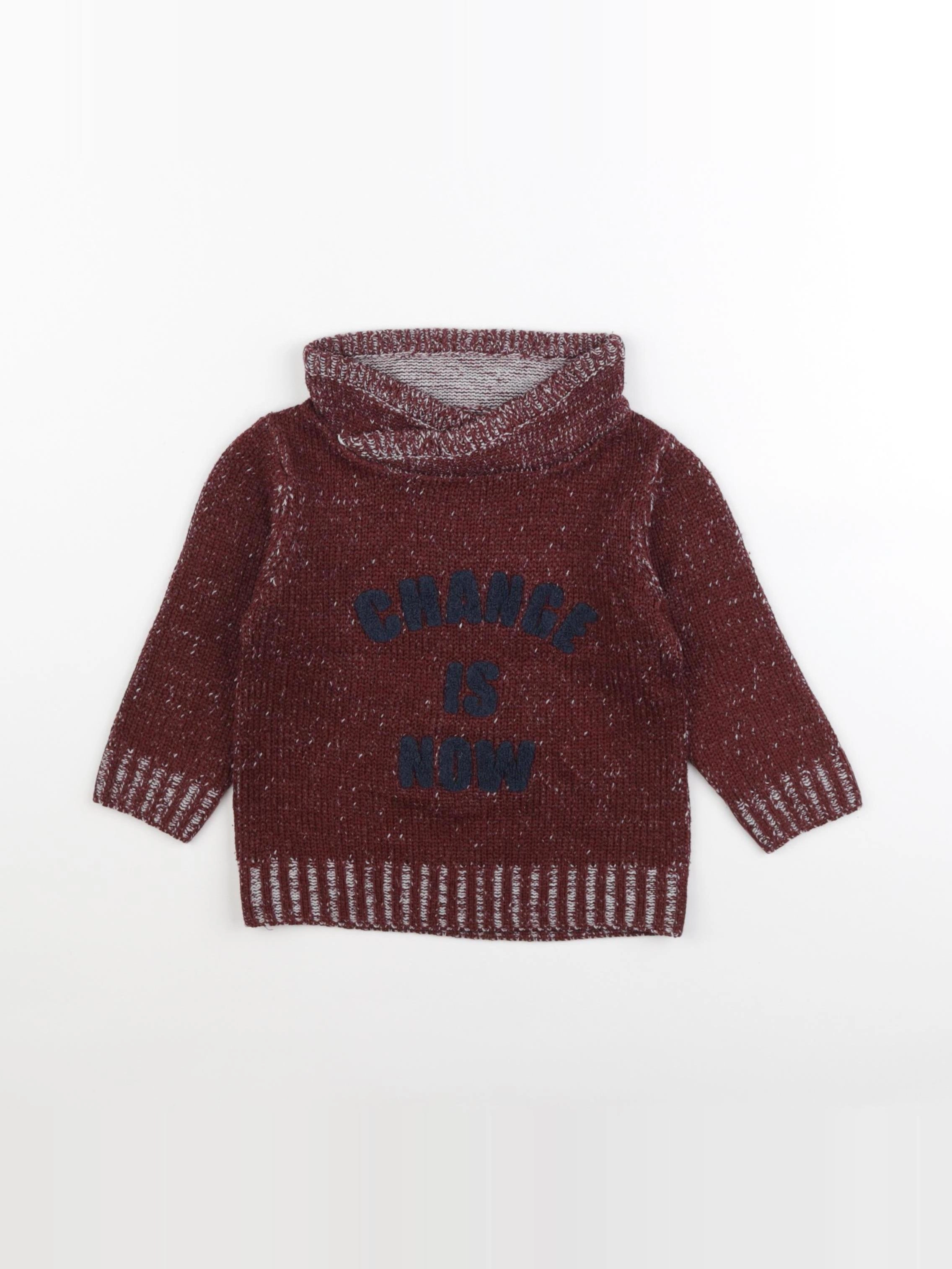 Vertbaudet - pull marron - 3 ans