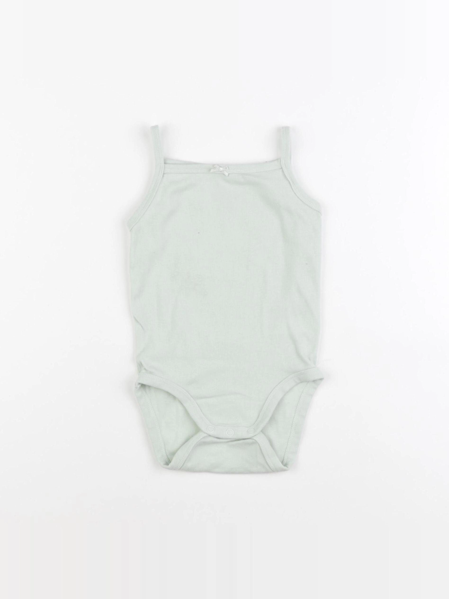 H&M - body vert - 6/9 mois