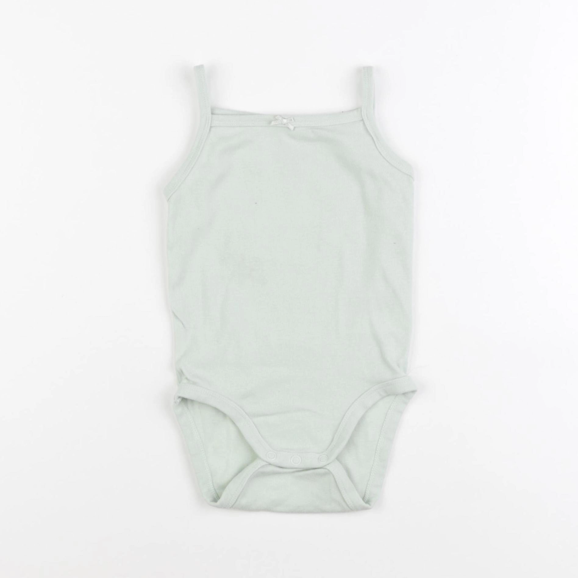 H&M - body vert - 6/9 mois