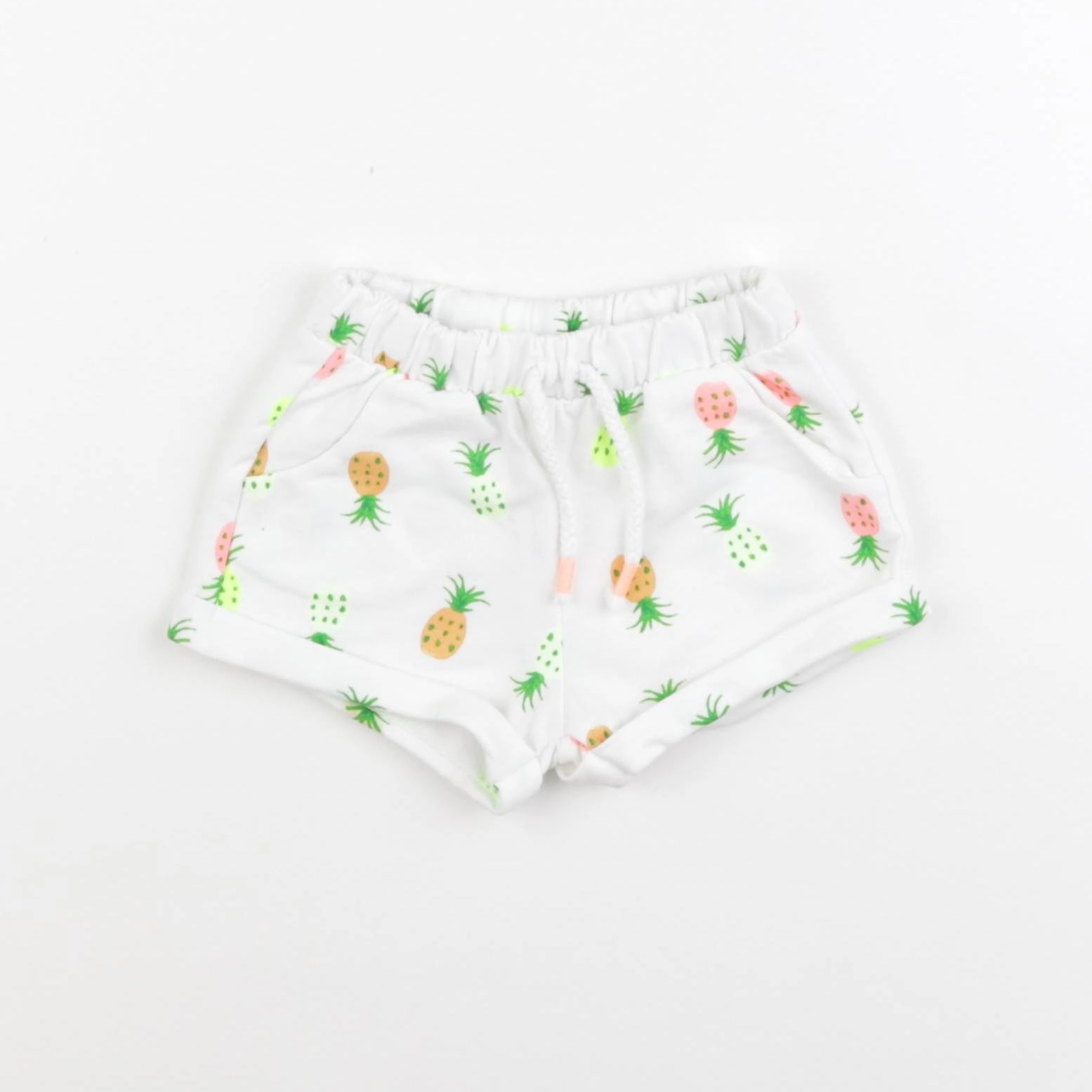Zara - short blanc - 3/6 mois
