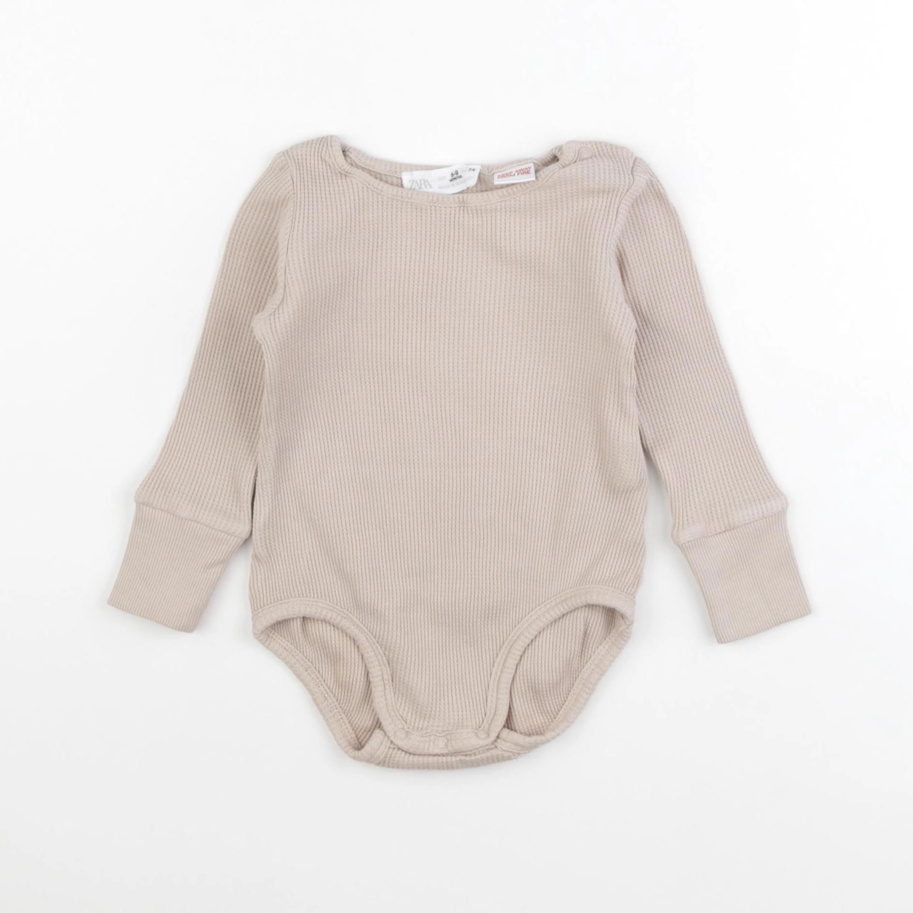 Zara - body beige - 6/9 mois