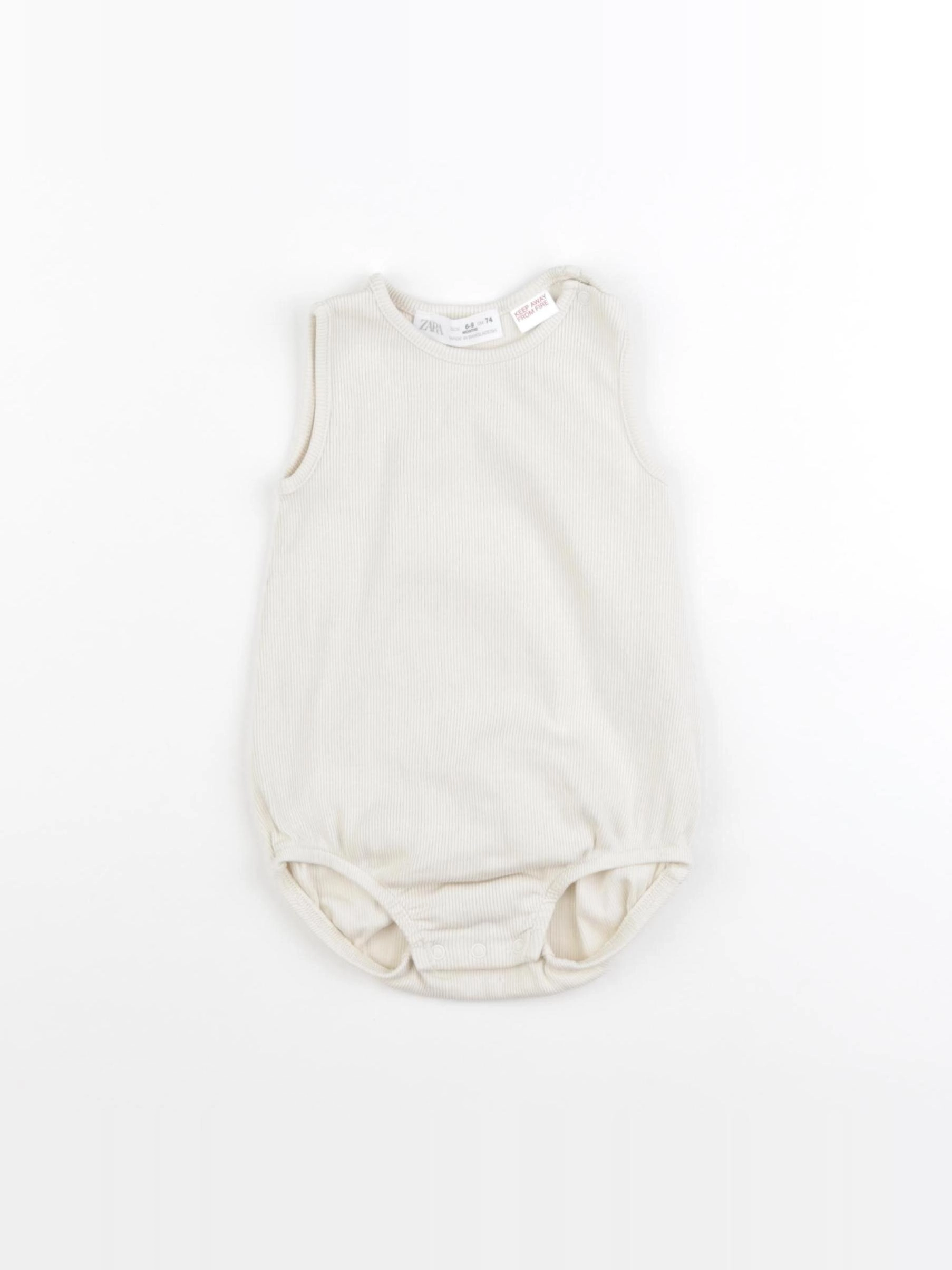 Zara - body jaune - 6/9 mois