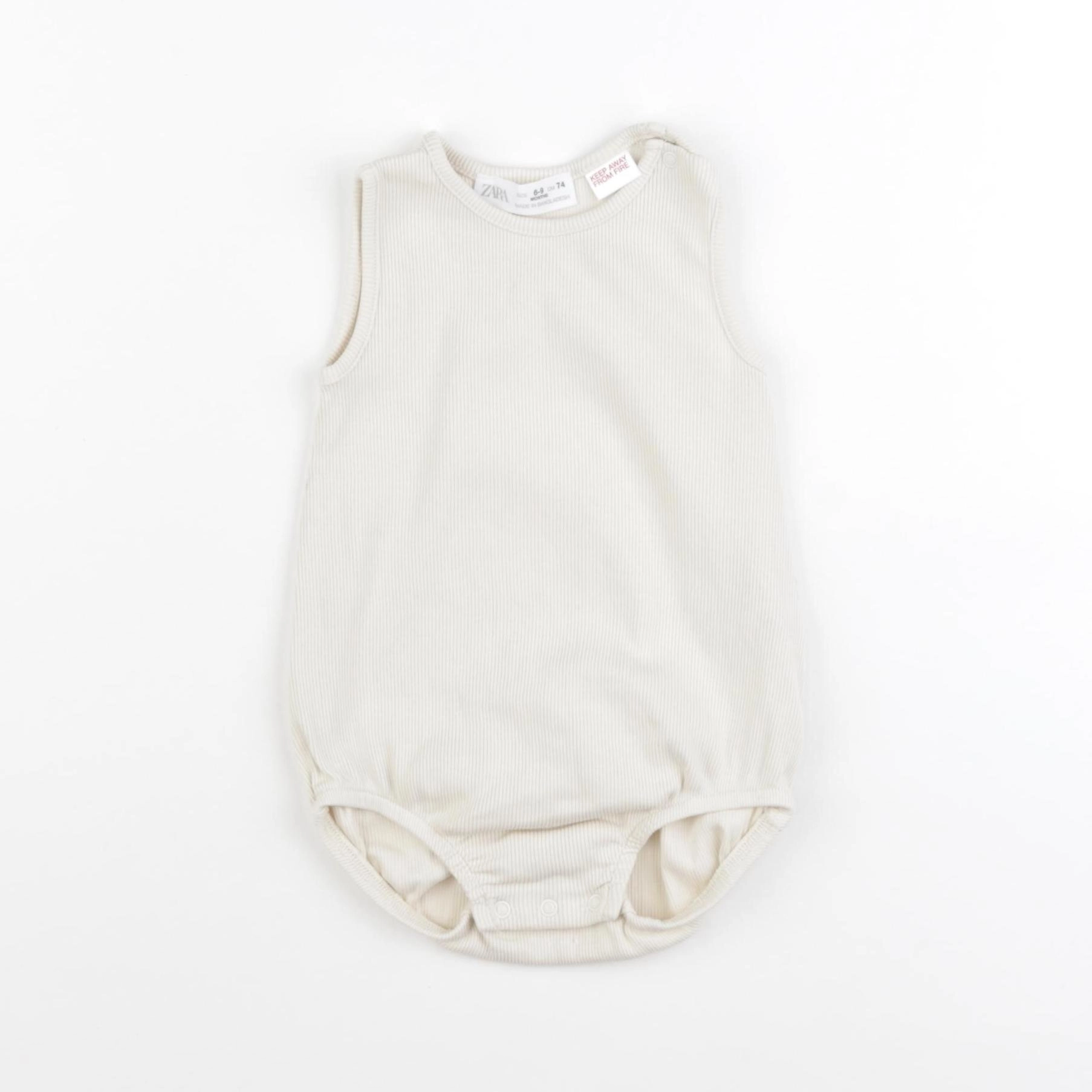 Zara - body jaune - 6/9 mois