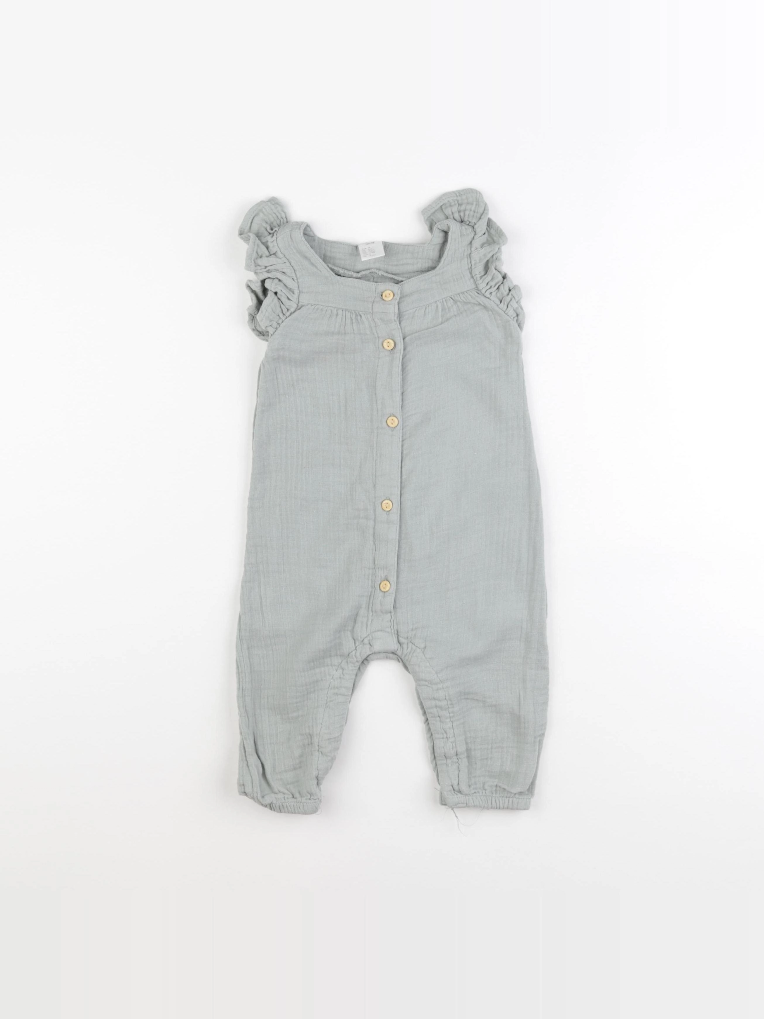 H&M - combinaison vert - 6/9 mois