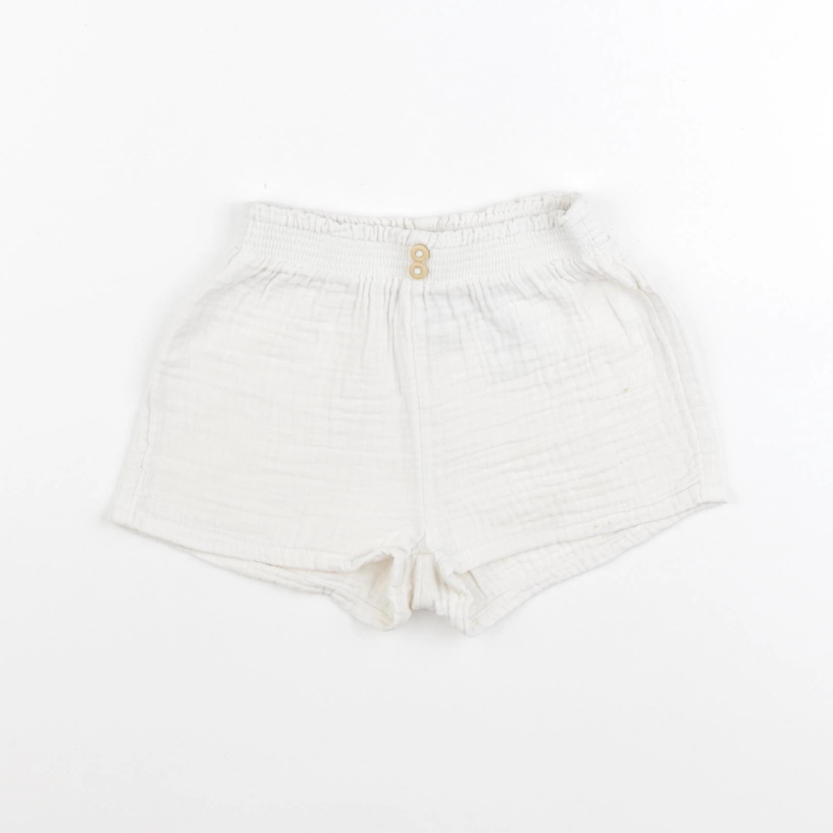 H&M - short beige - 6/9 mois