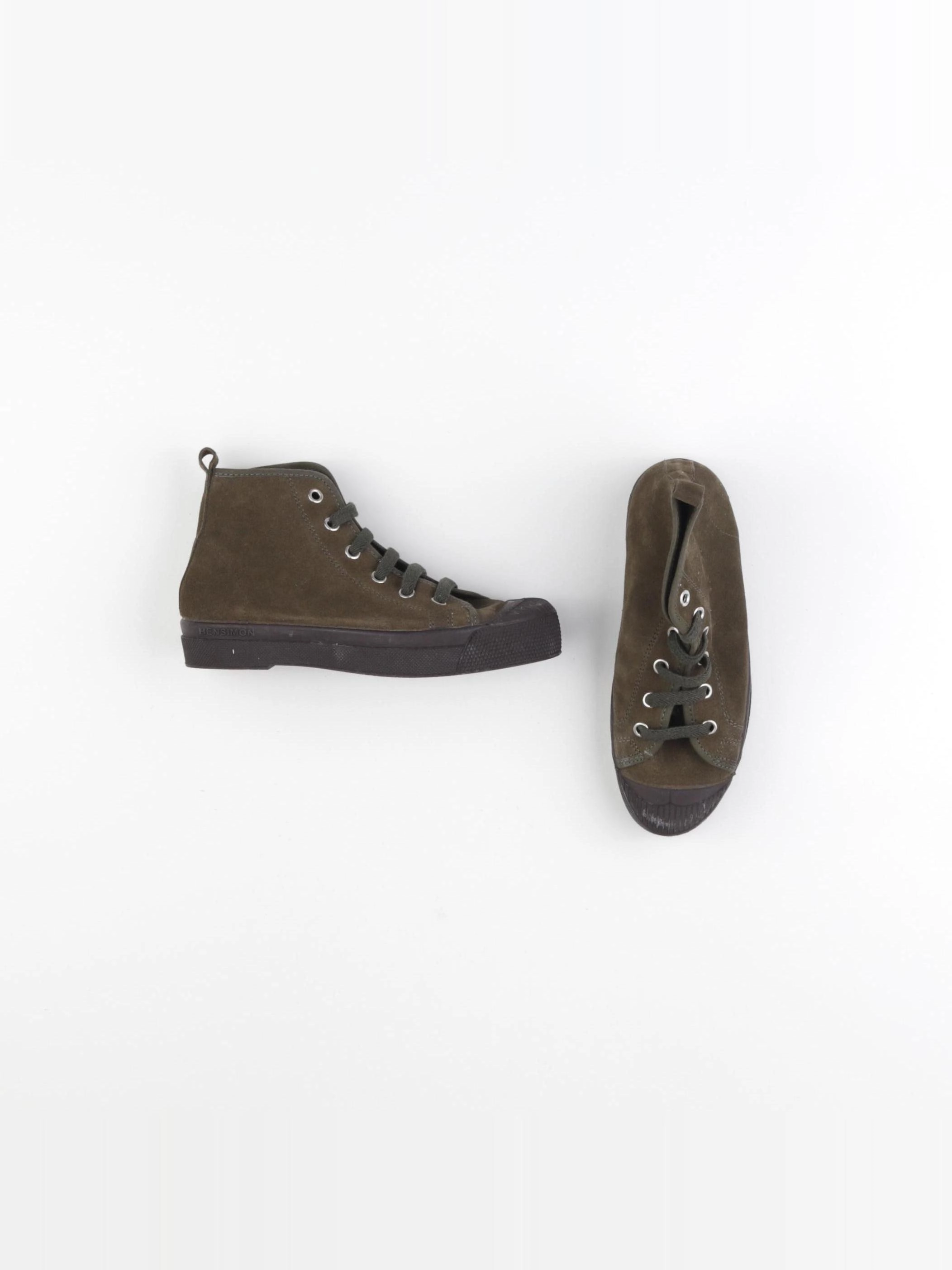 Bensimon - tennis à scratch/ lacets vert - pointure 33