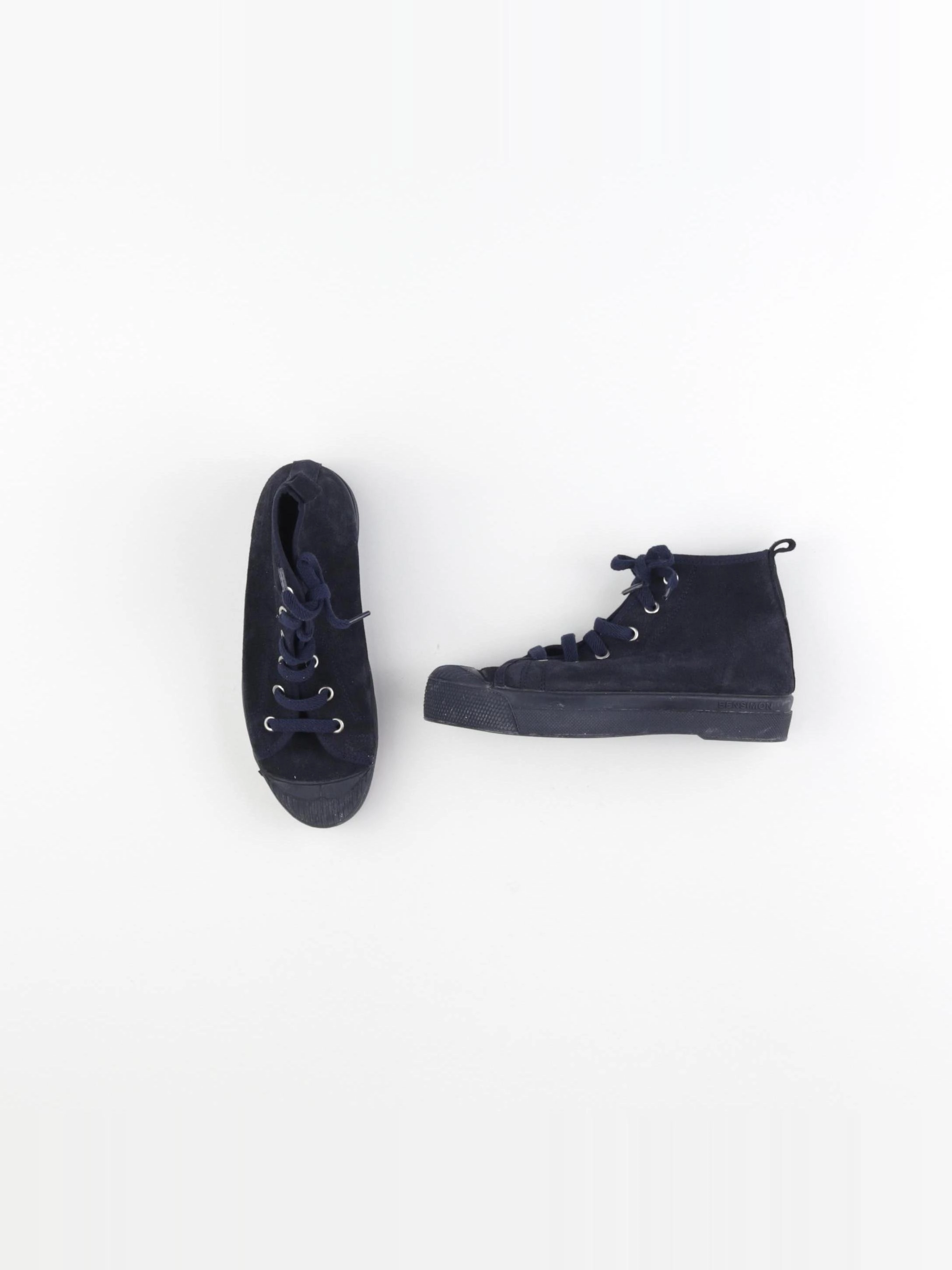 Bensimon - tennis à scratch/ lacets bleu - pointure 33