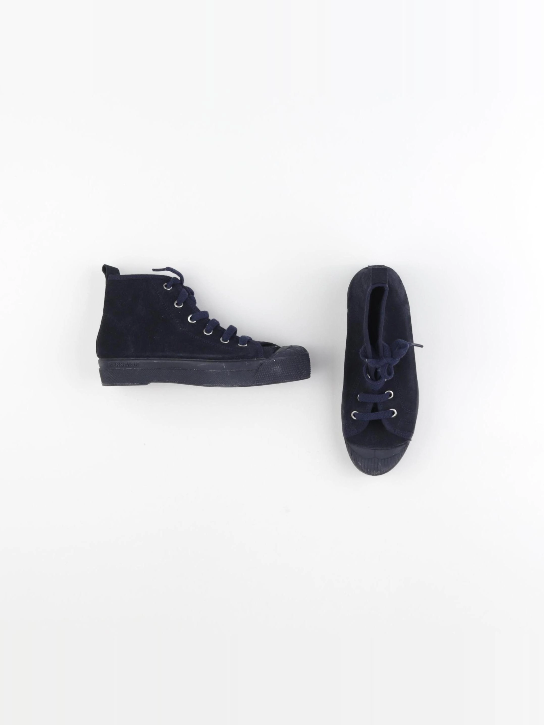Bensimon - tennis à scratch/ lacets bleu - pointure 33