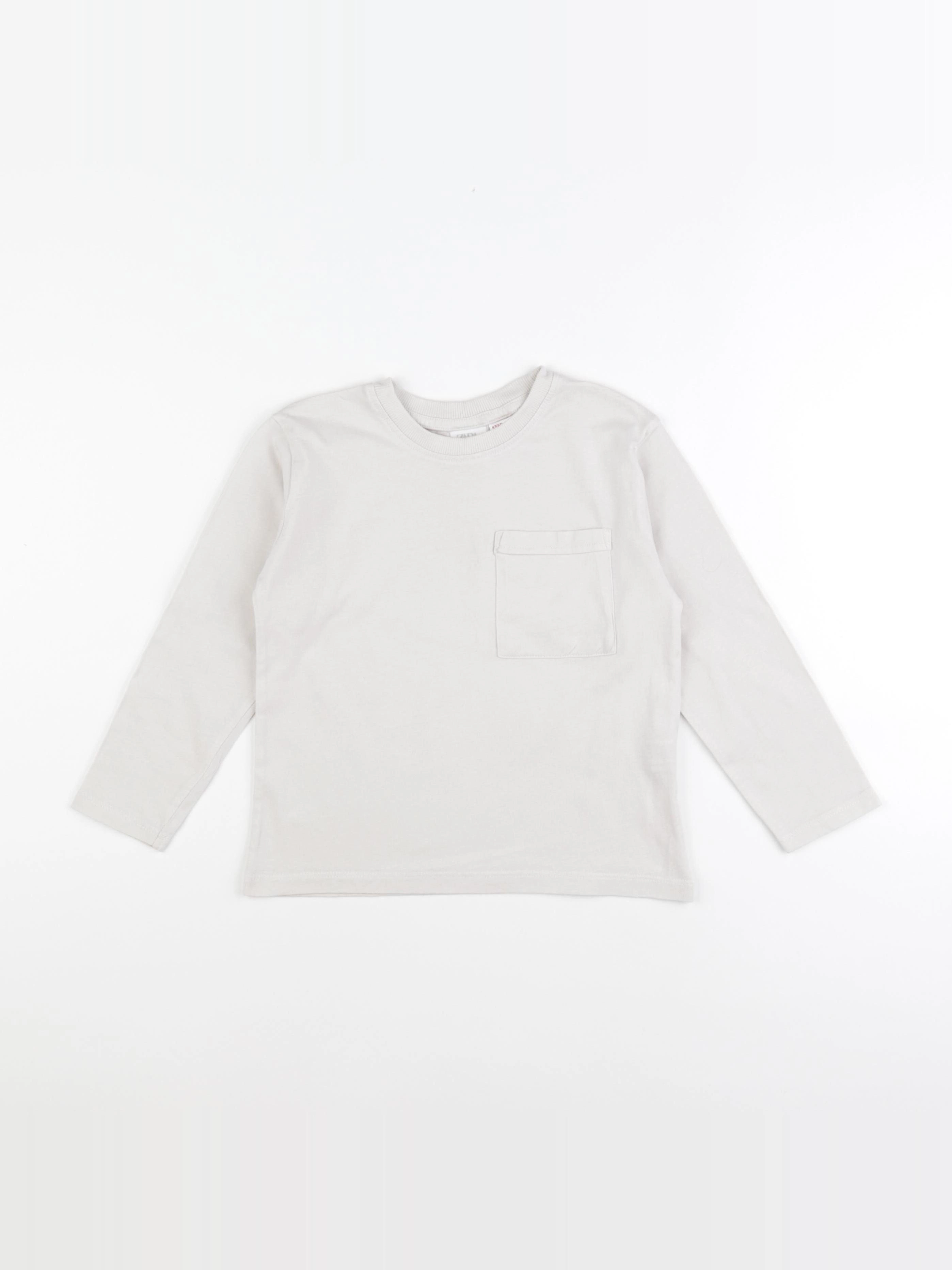 Zara - tee-shirt beige - 3/4 ans