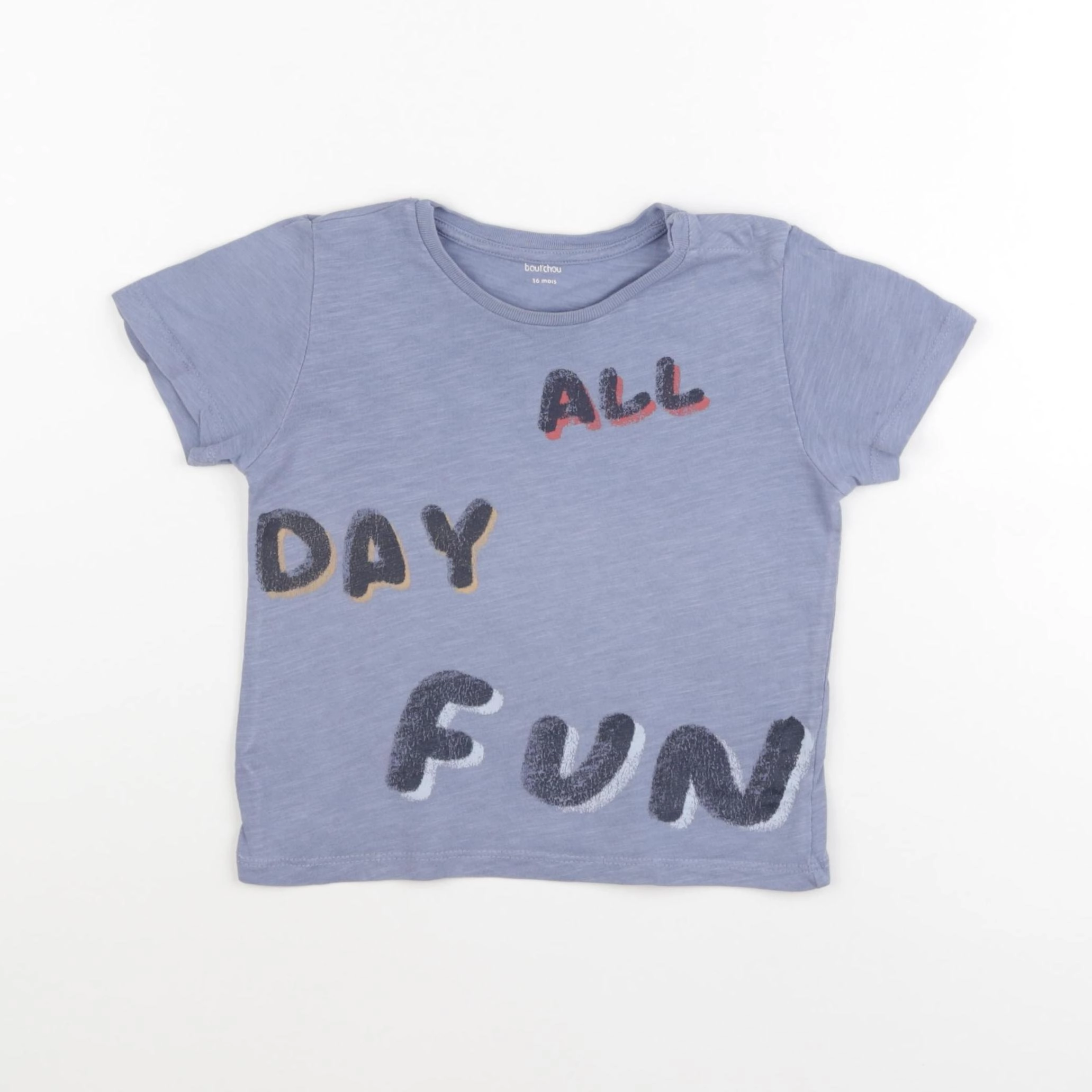 Boutchou - tee-shirt bleu - 36 mois