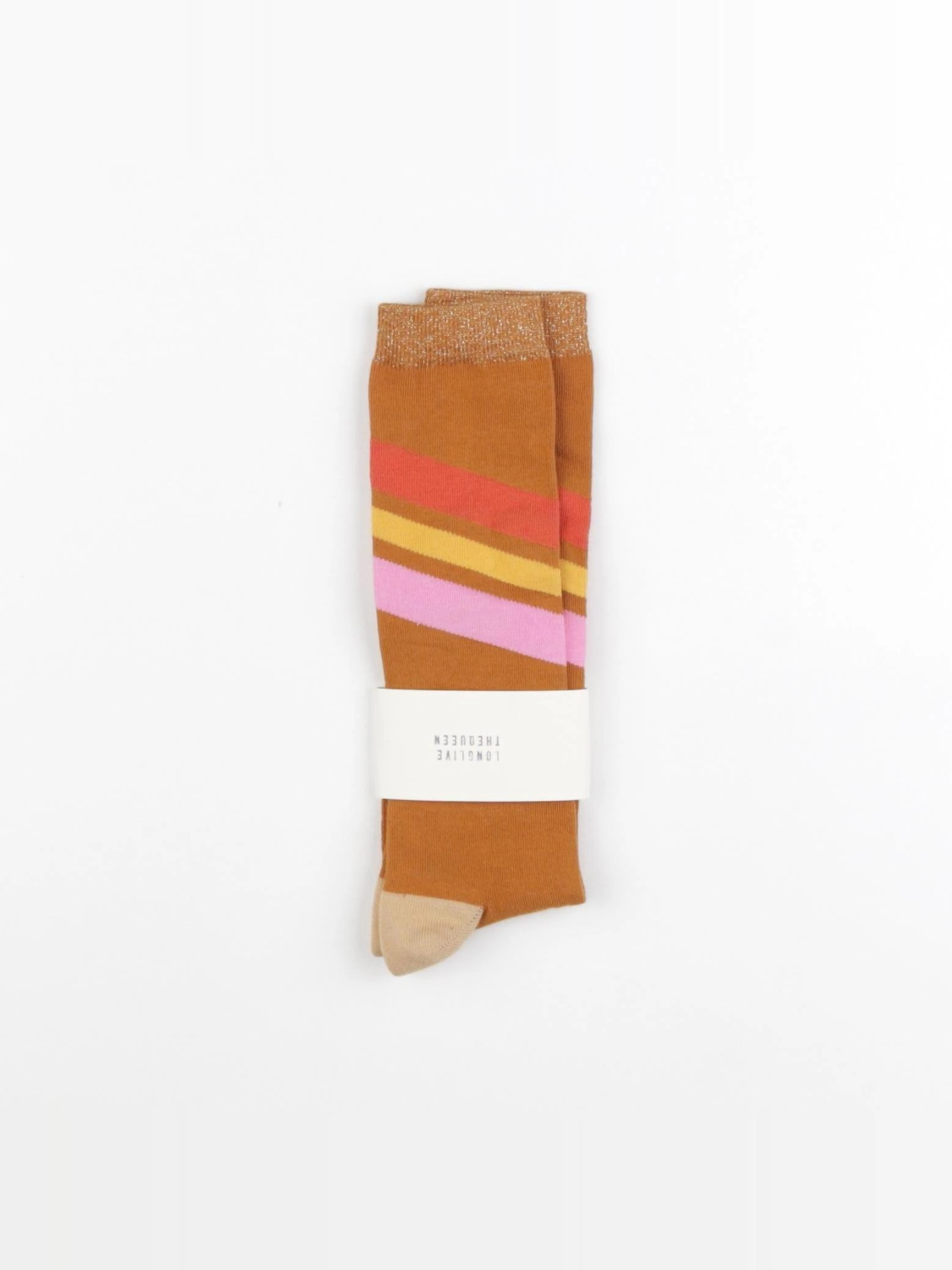 Longlivethequeen - chaussettes marron - 12 ans
