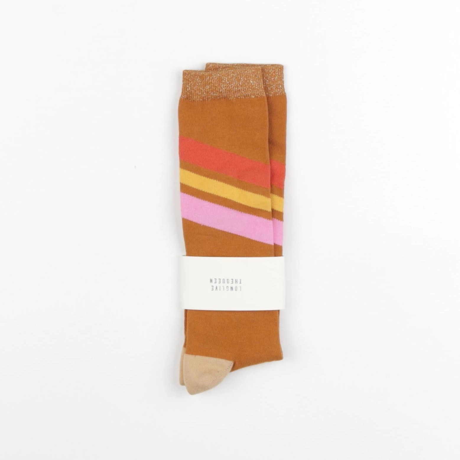 Longlivethequeen - chaussettes marron - 12 ans