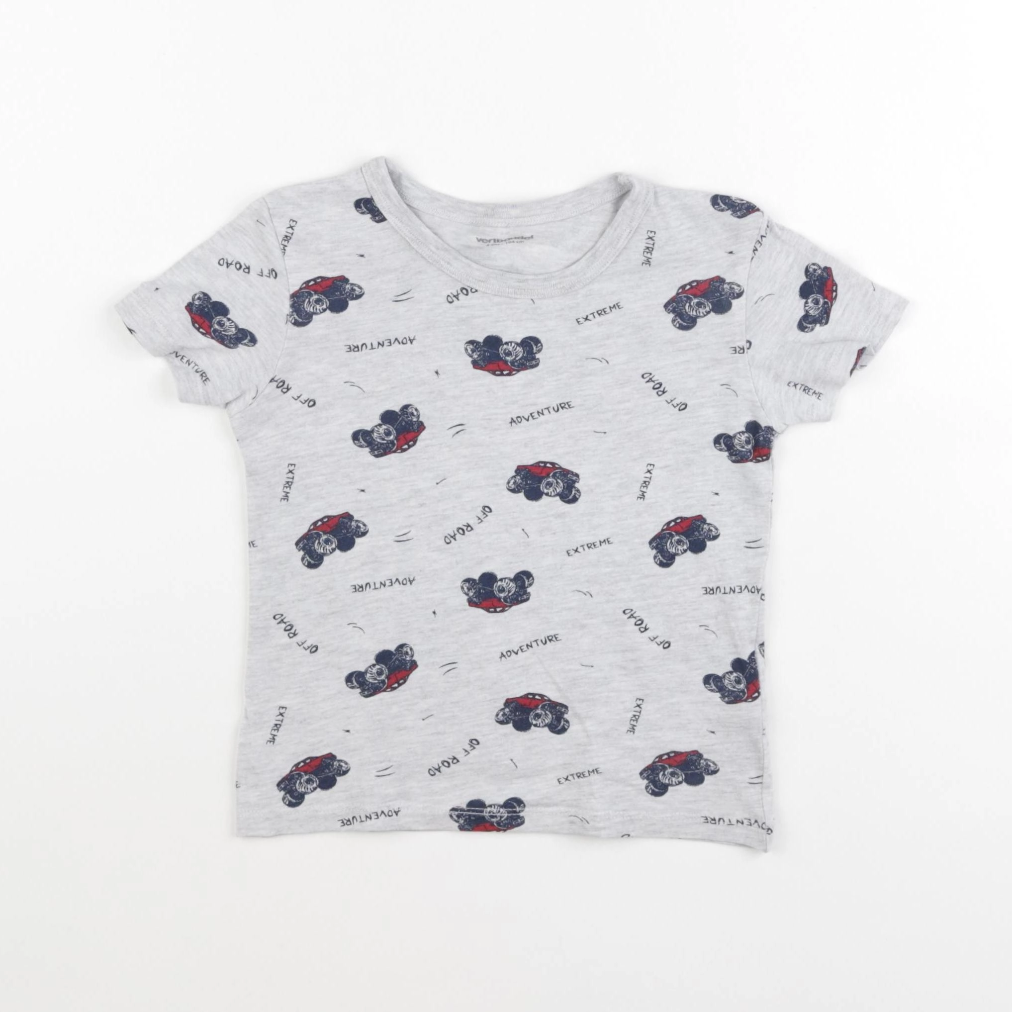 Vertbaudet - tee-shirt gris - 4 ans