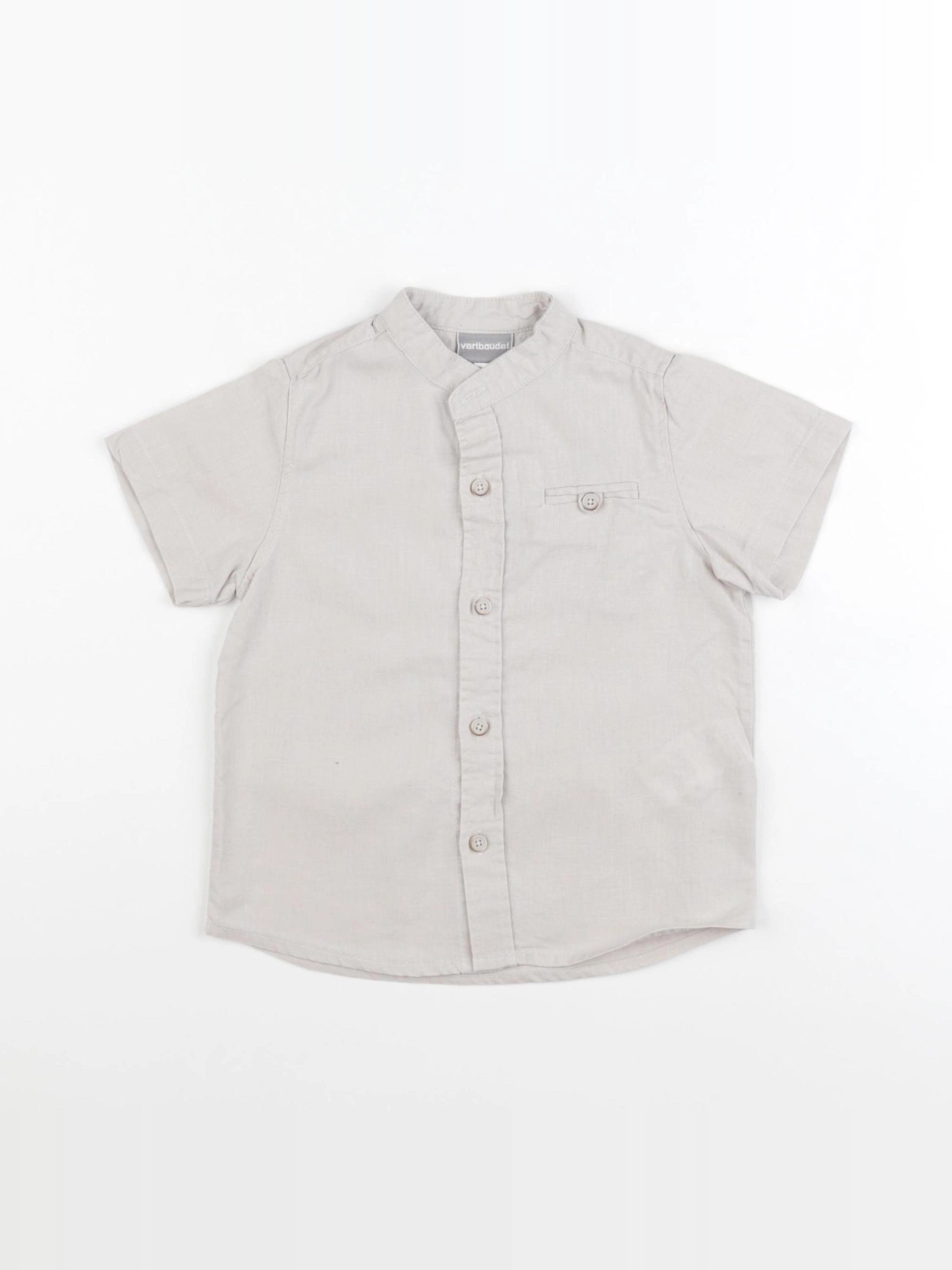 Vertbaudet - chemise beige - 3 ans