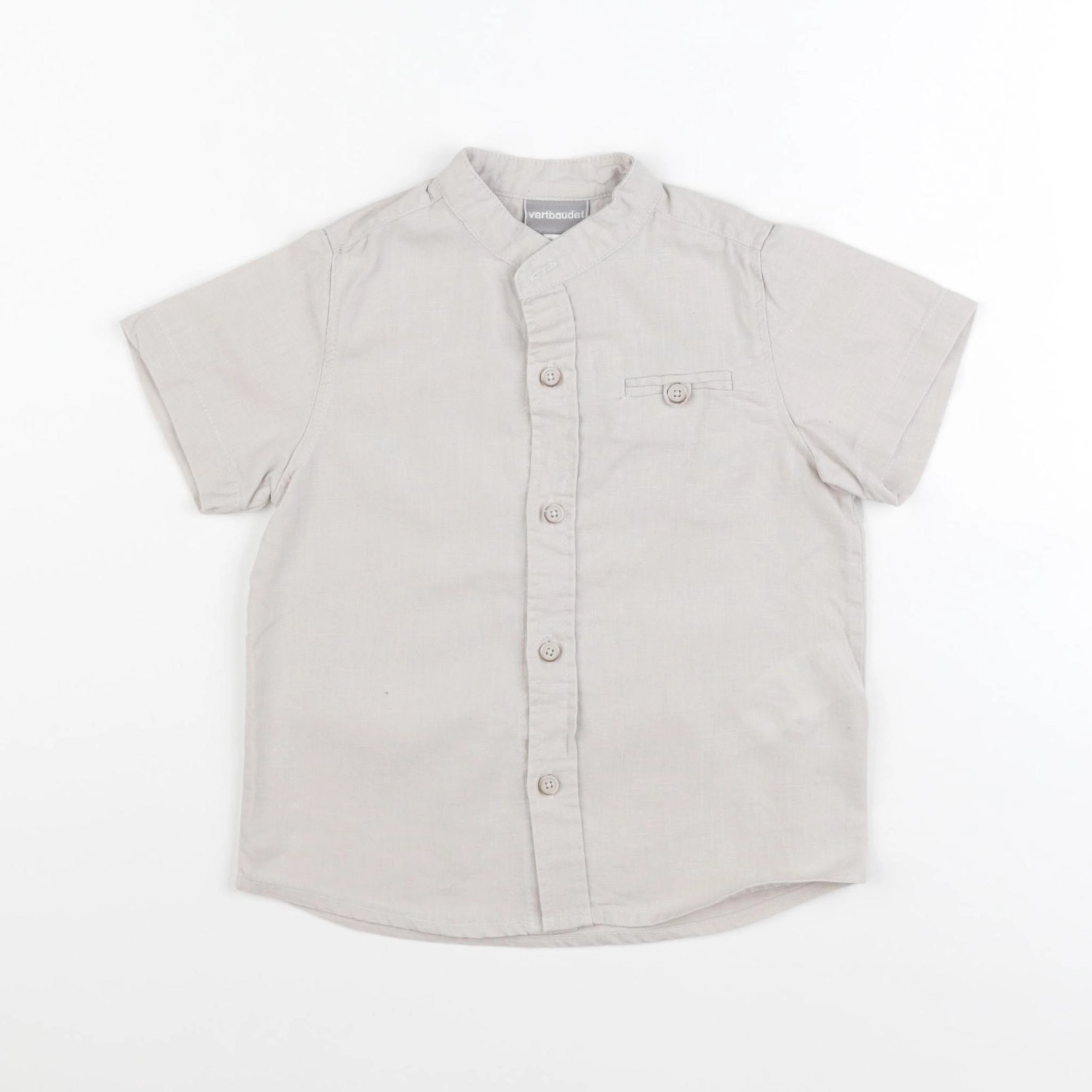 Vertbaudet - chemise beige - 3 ans