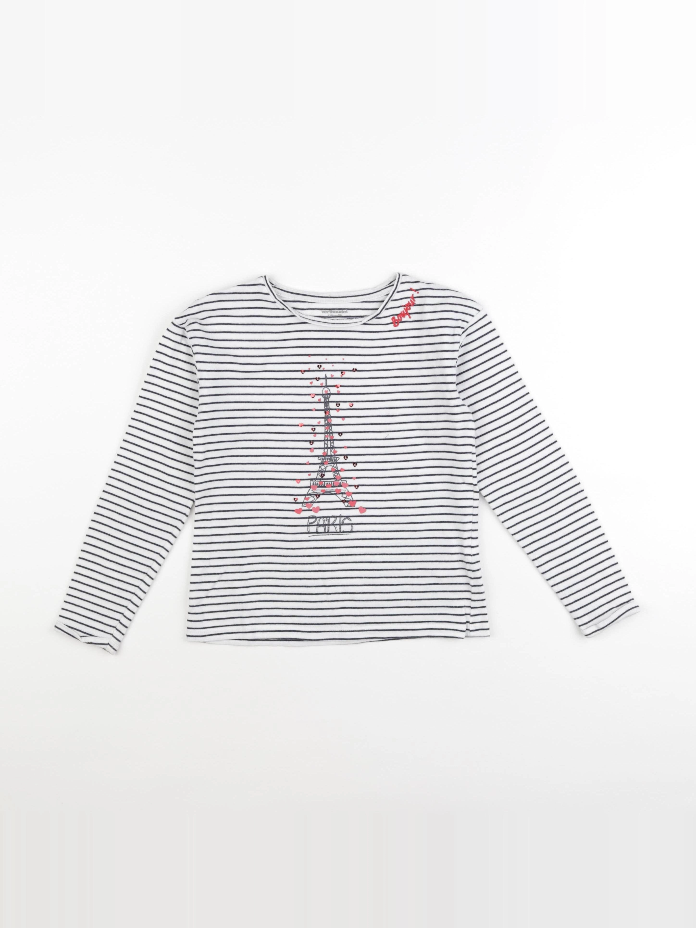 Vertbaudet - tee-shirt blanc - 8 ans
