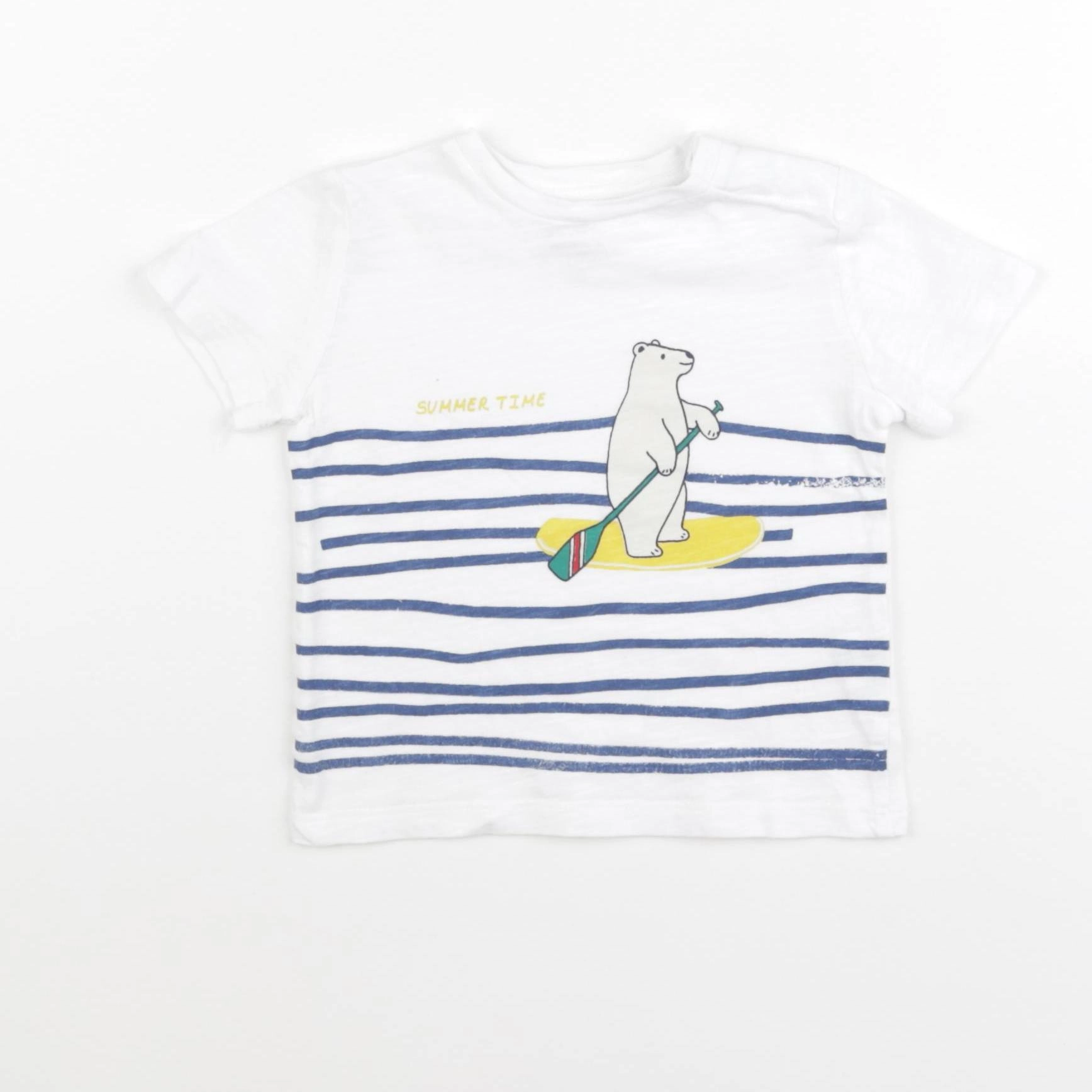 Boutchou - tee-shirt blanc - 9 mois