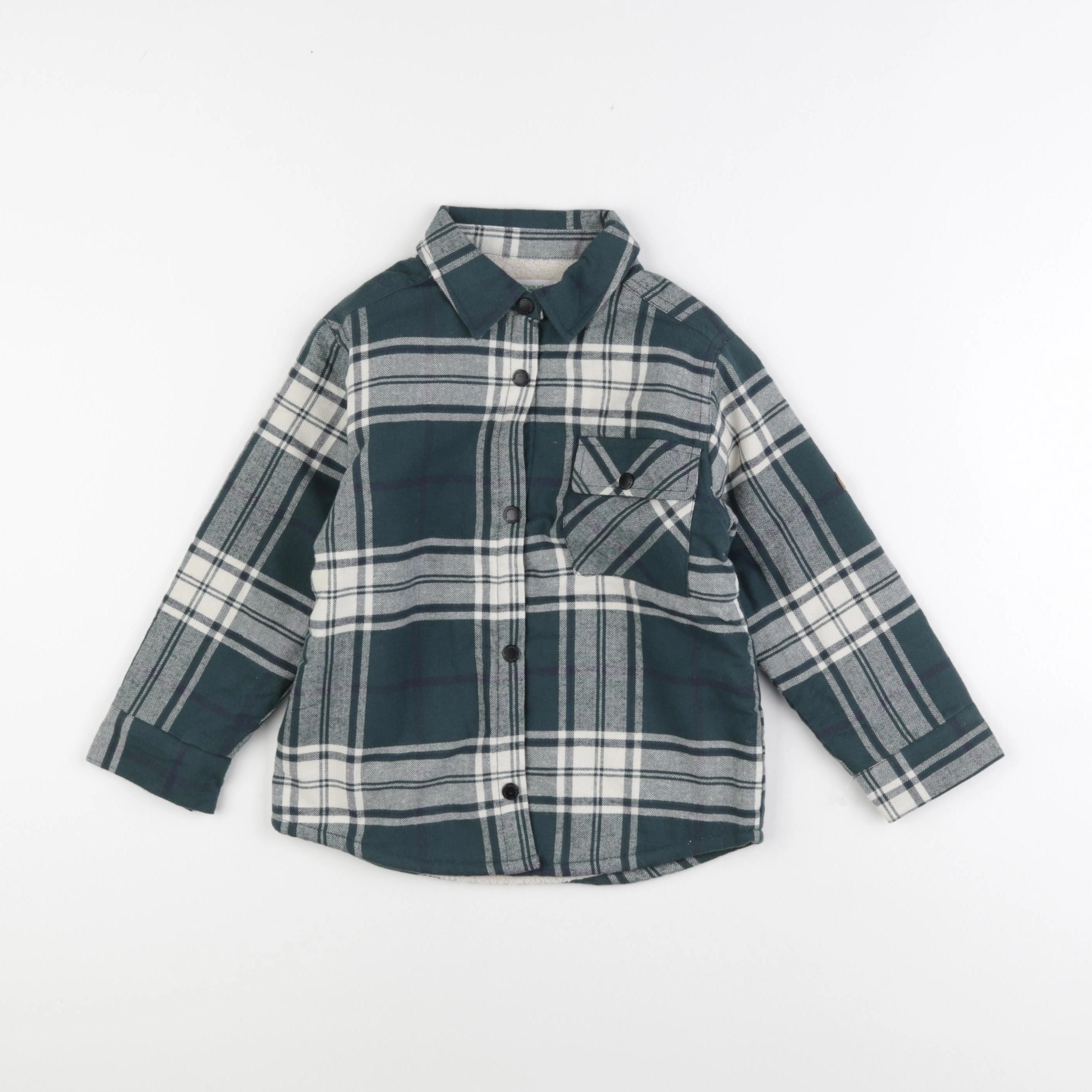 Vertbaudet - chemise vert - 4 ans