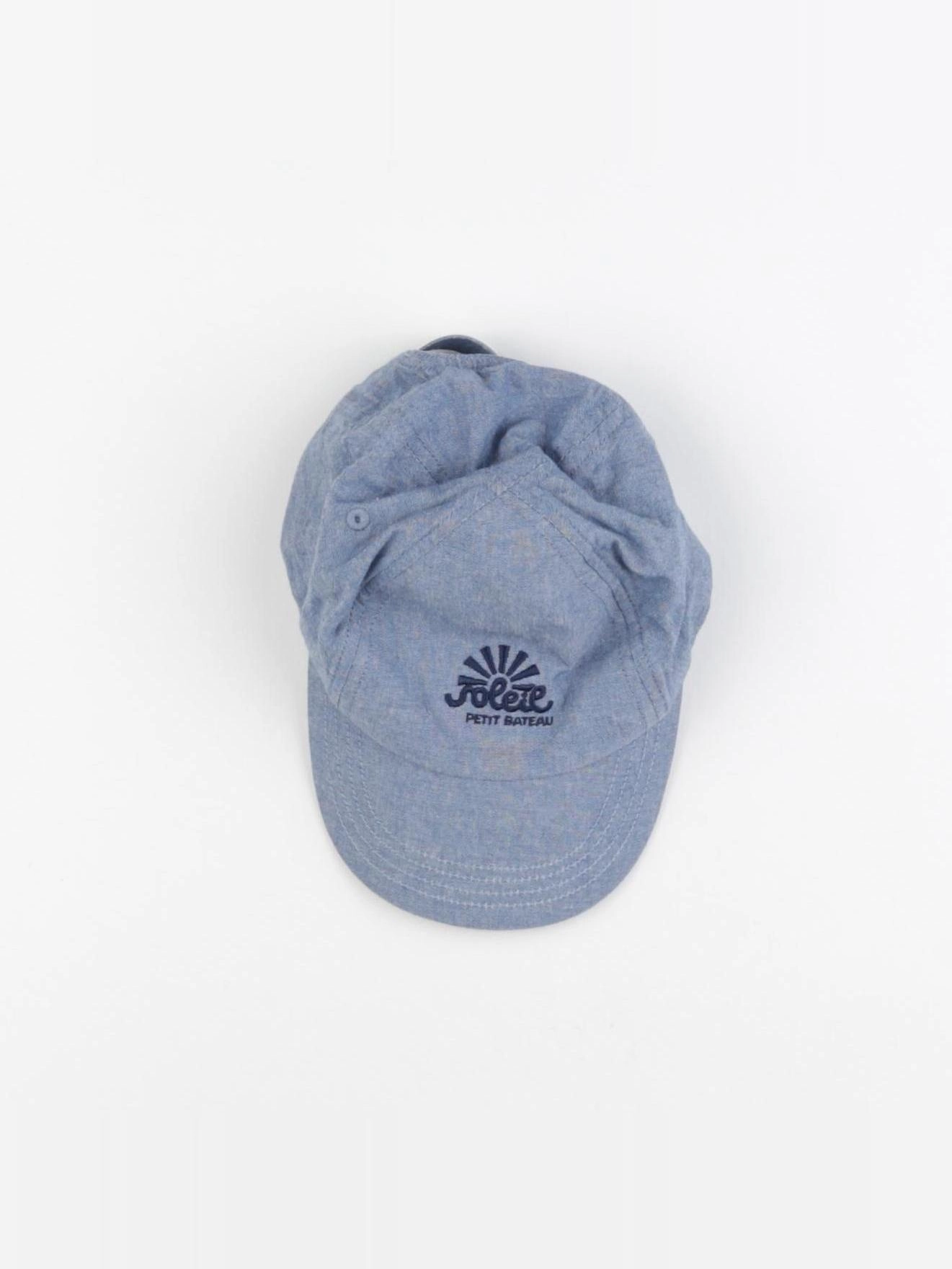 Petit Bateau - casquette bleu - 12 mois