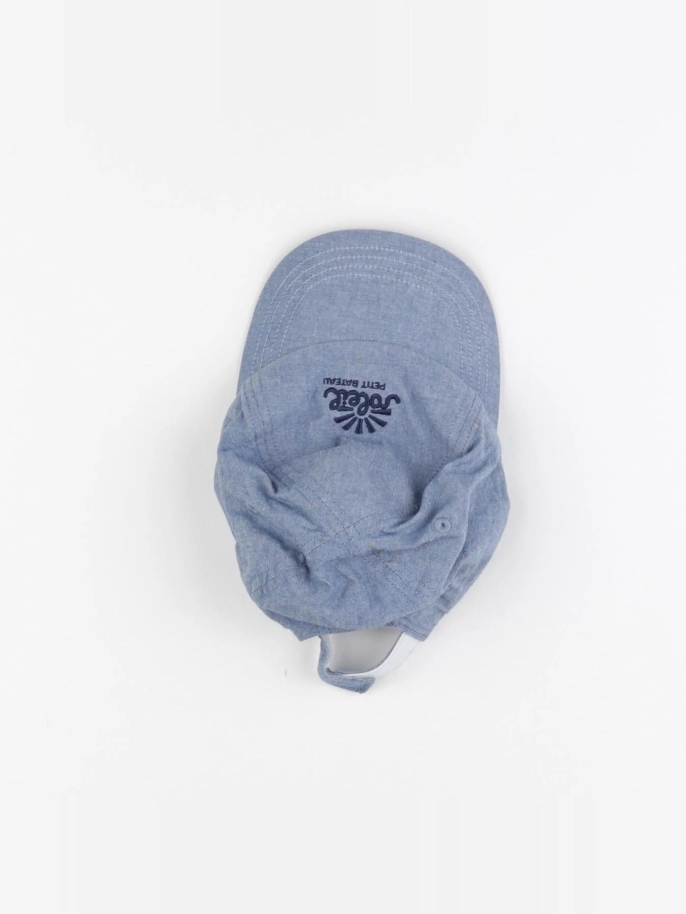 Petit Bateau - casquette bleu - 12 mois