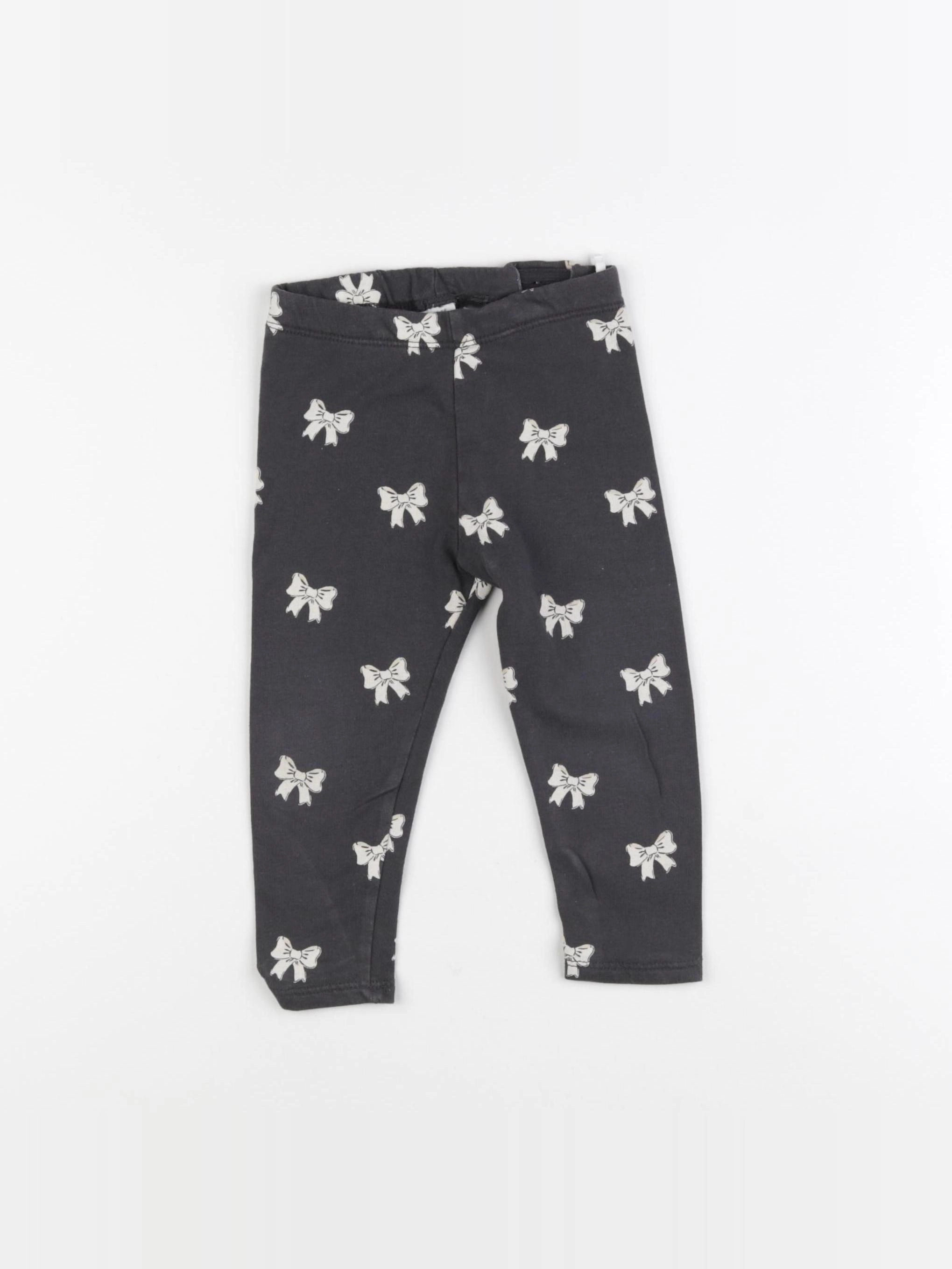 H&M - legging gris - 18 mois