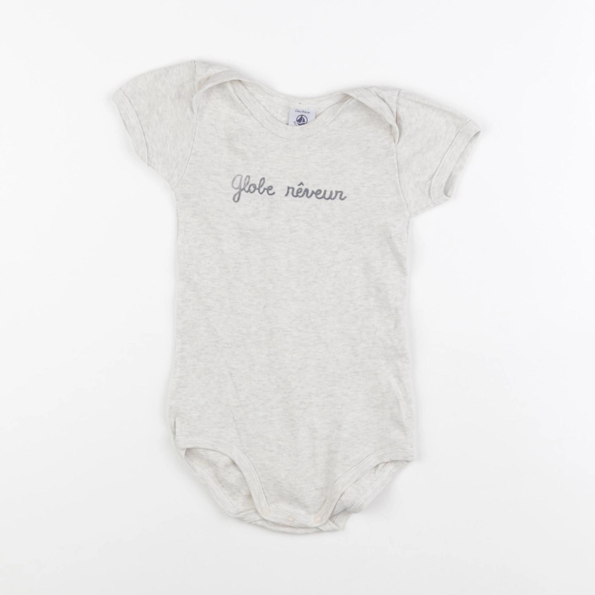 Petit Bateau - body beige - 24 mois