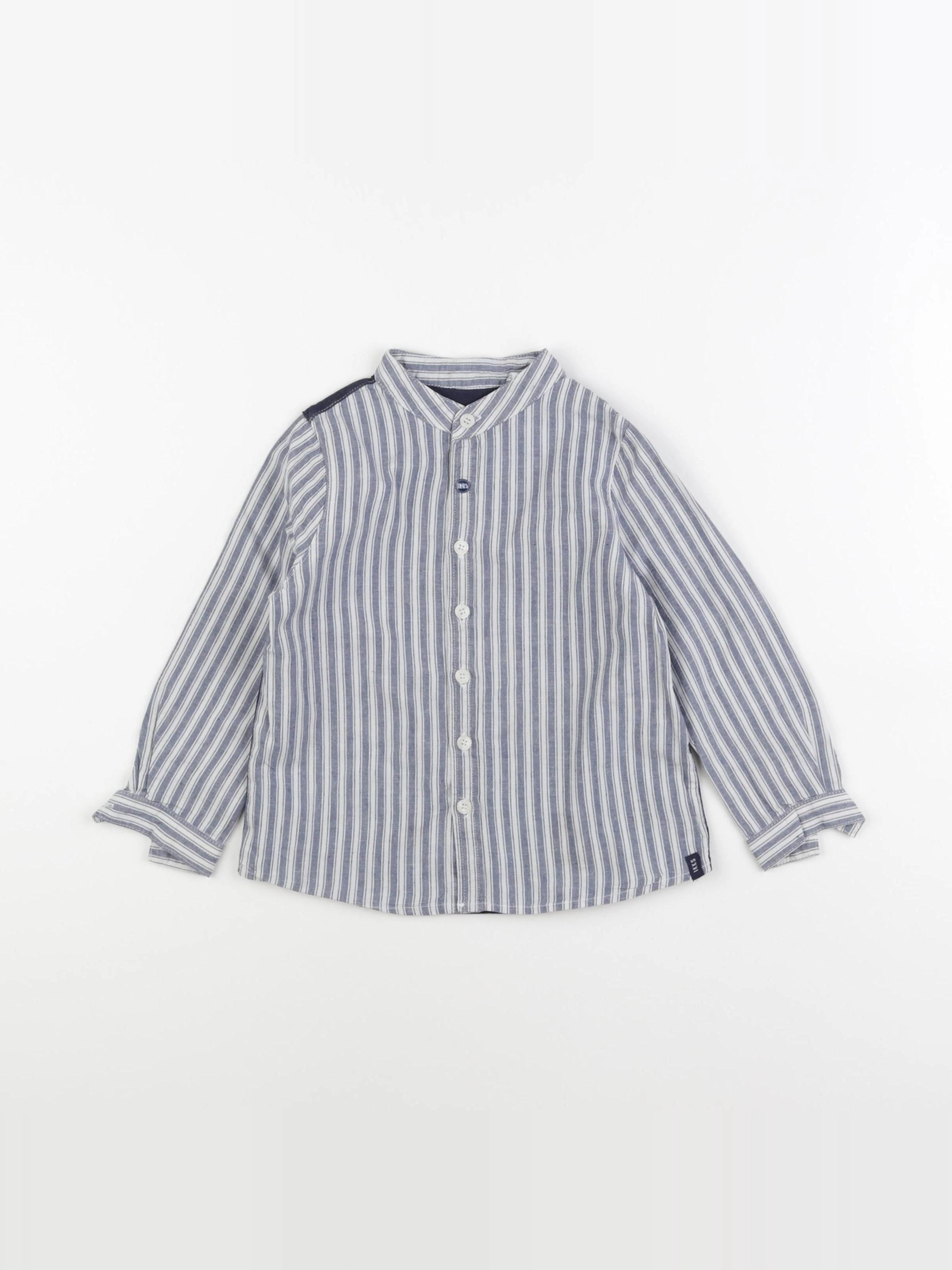 IKKS - chemise blanc, bleu - 2 ans