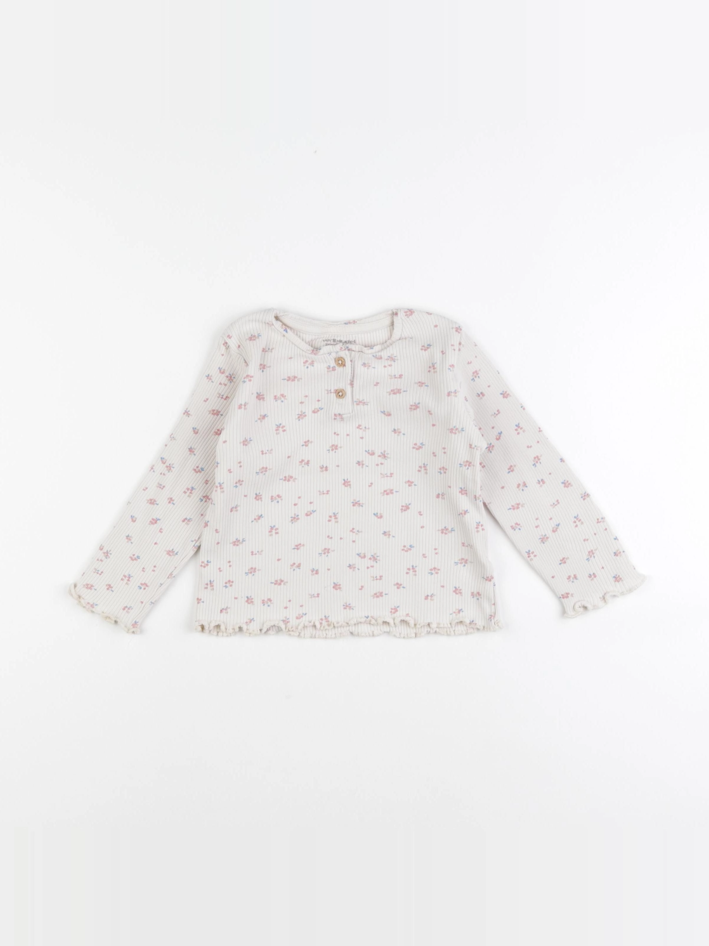 Vertbaudet - tee-shirt beige - 24 mois