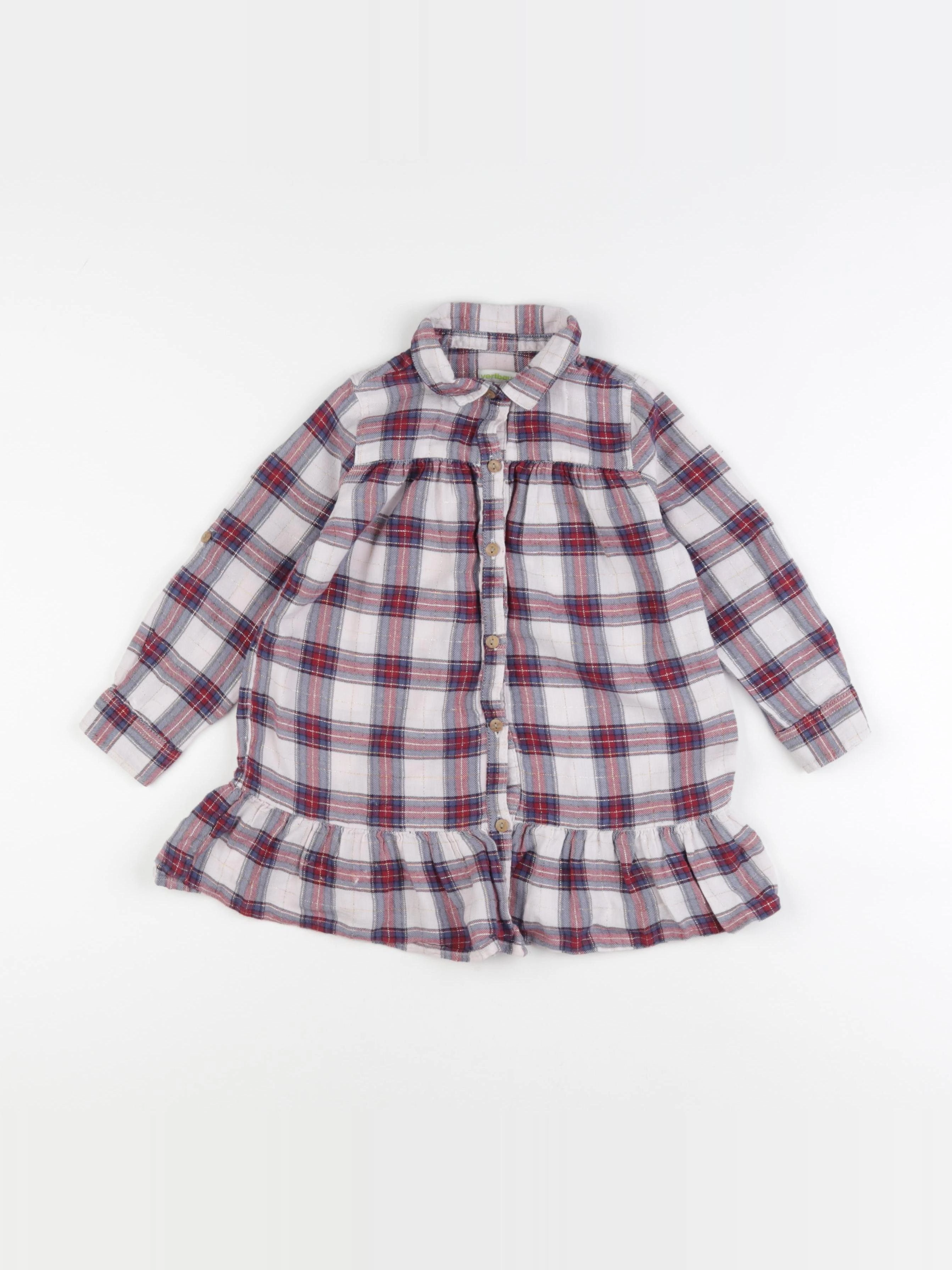Vertbaudet - robe multicolore - 3 ans