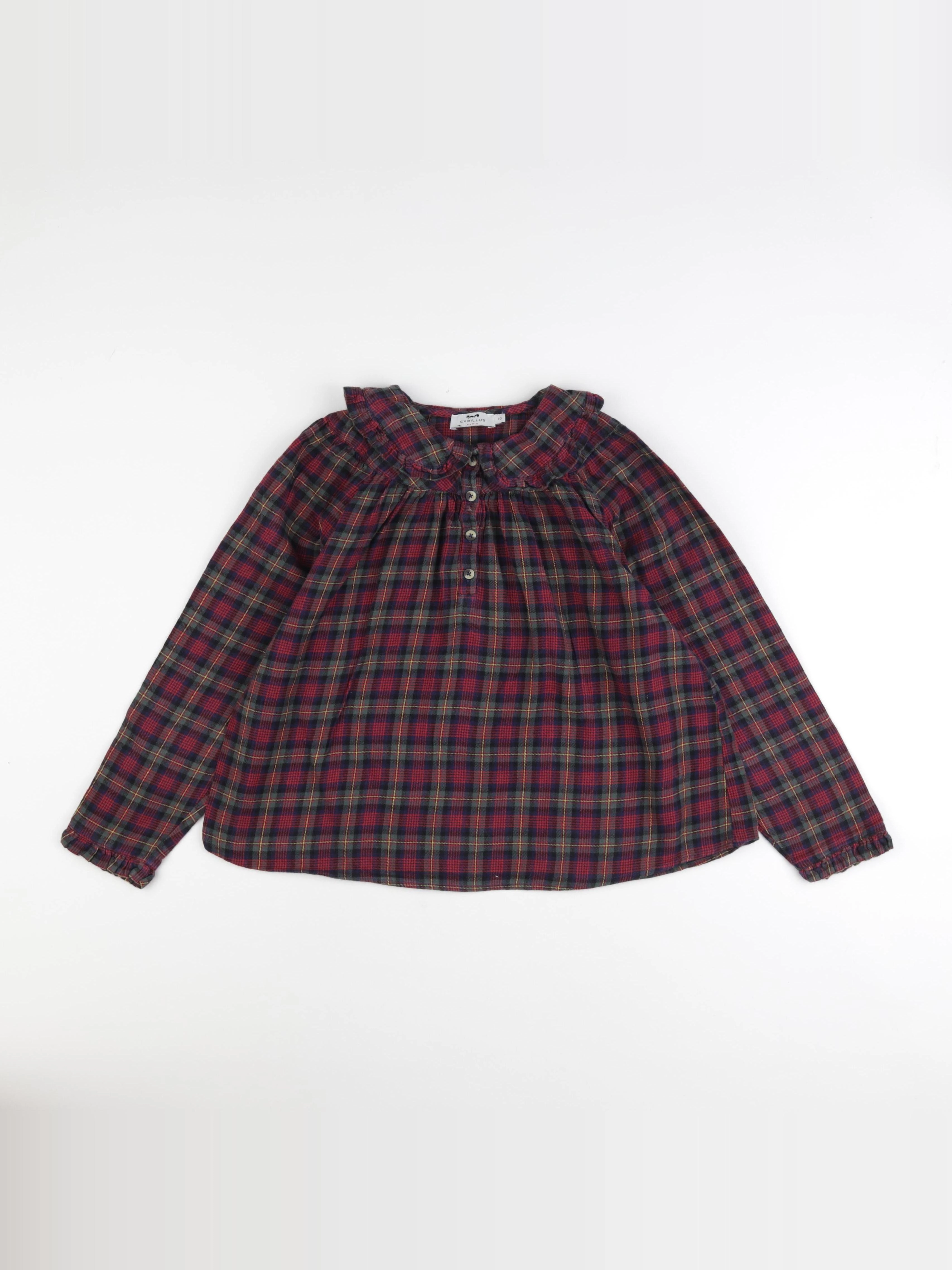 Cyrillus - blouse rouge - 10 ans
