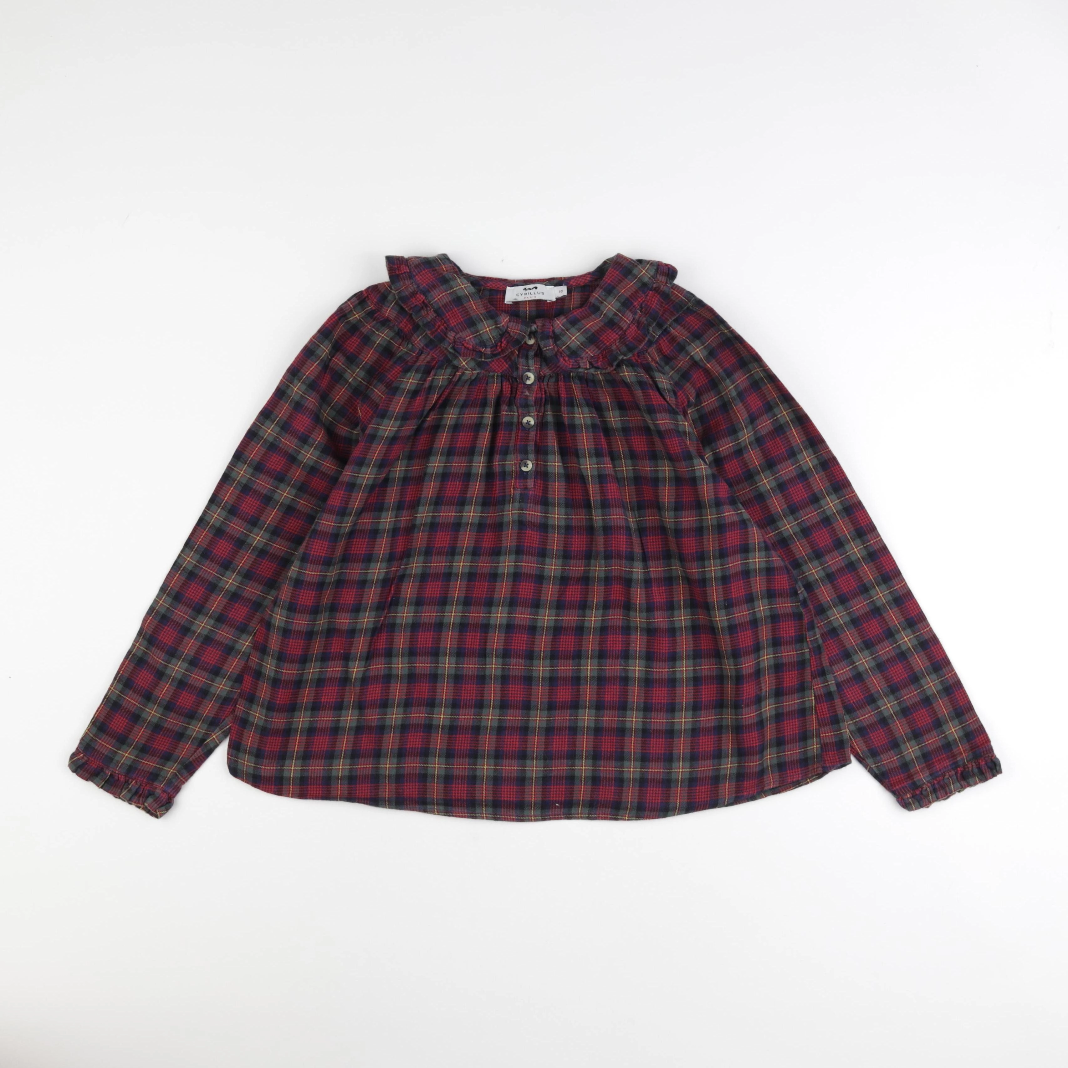 Cyrillus - blouse rouge - 10 ans