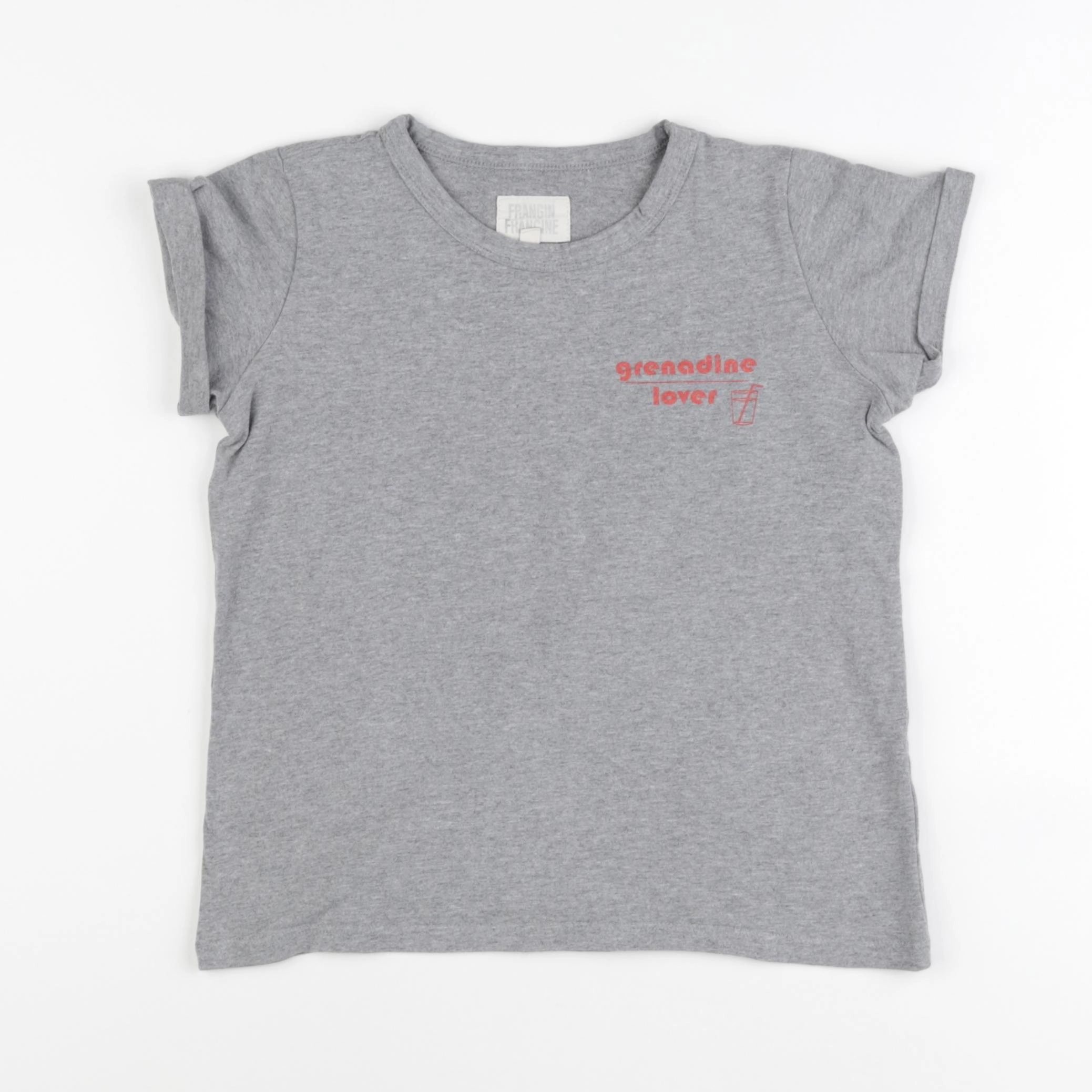 Frangin Frangine - tee-shirt gris - 10 ans