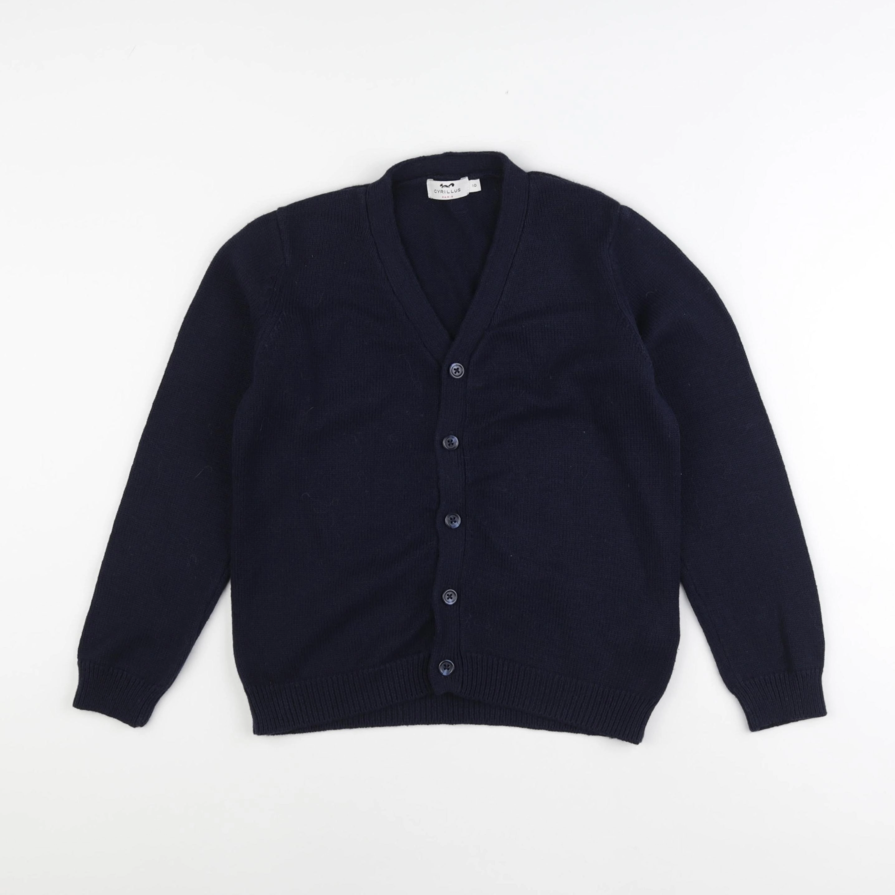 Cyrillus - gilet bleu - 10 ans