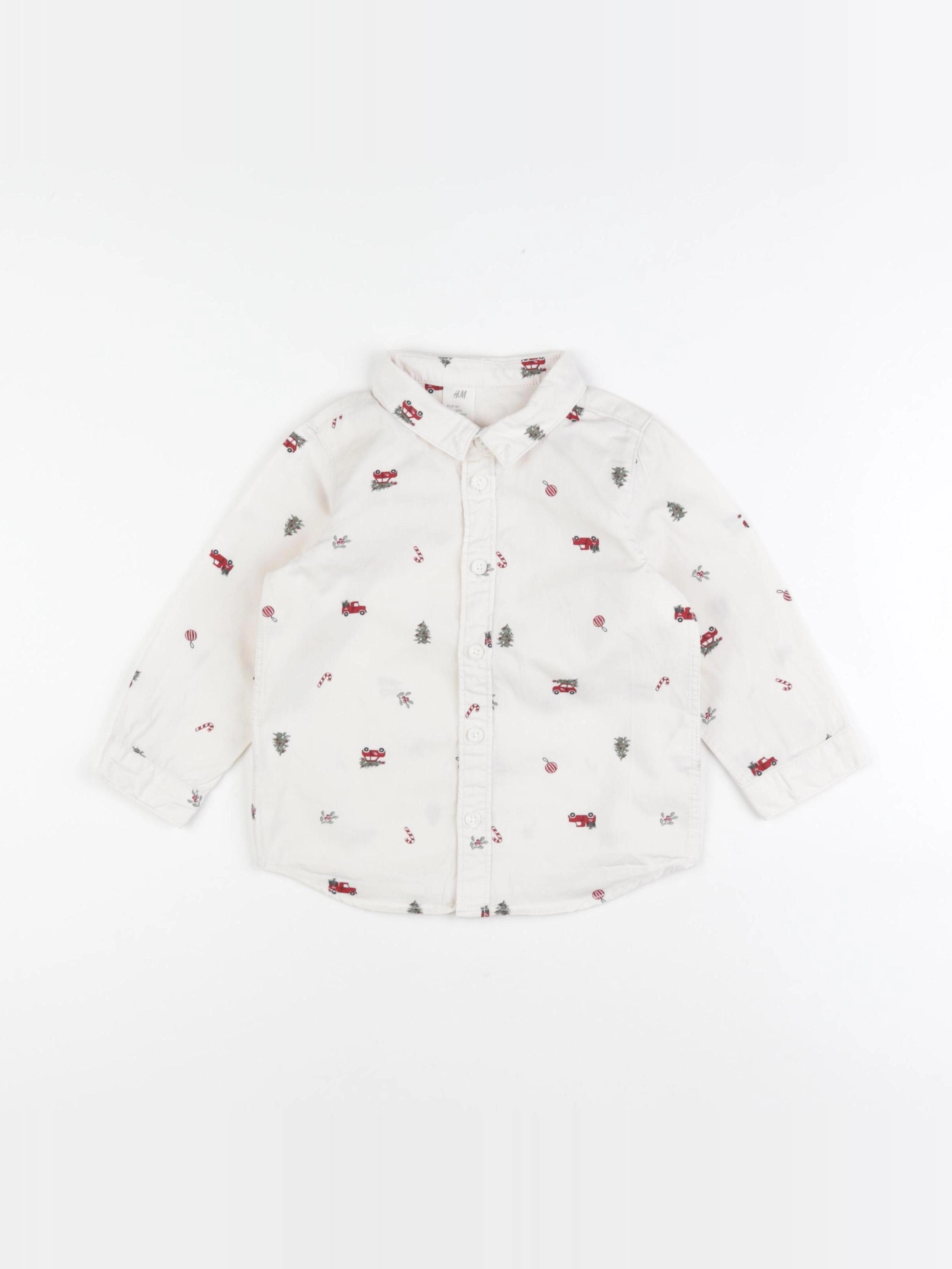 H&M - chemise beige - 12/18 mois