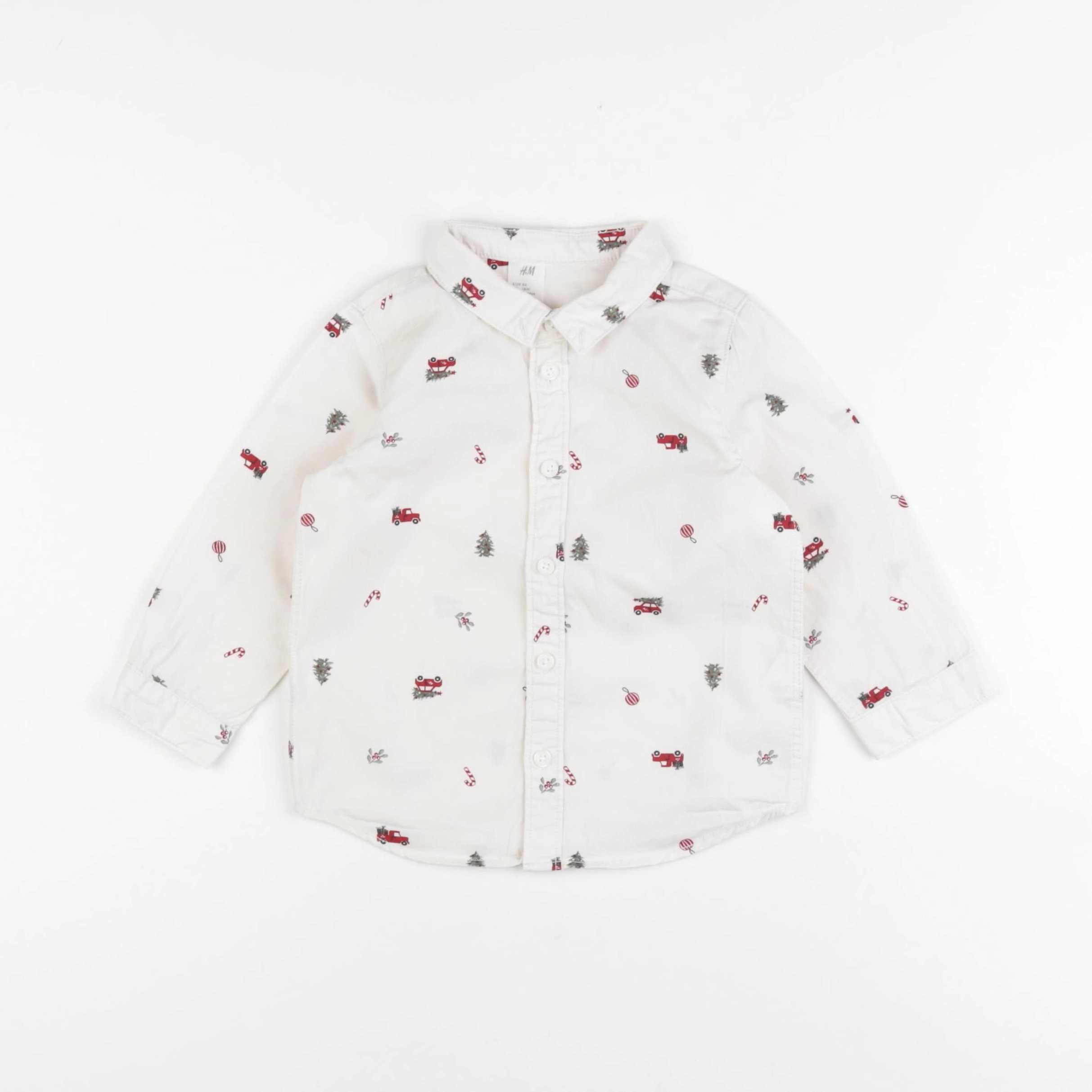 H&M - chemise beige - 12/18 mois