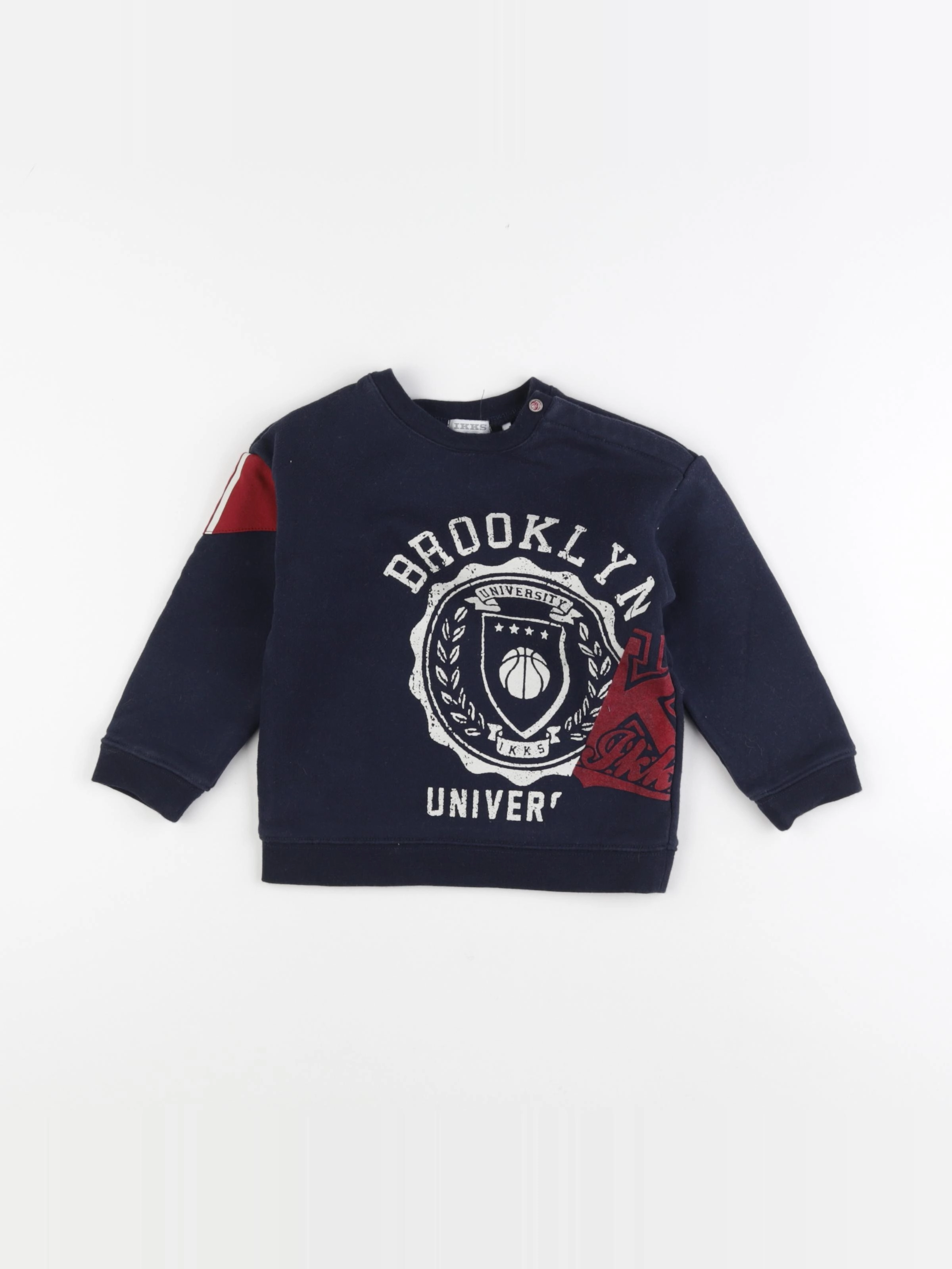 IKKS - sweat bleu - 2 ans