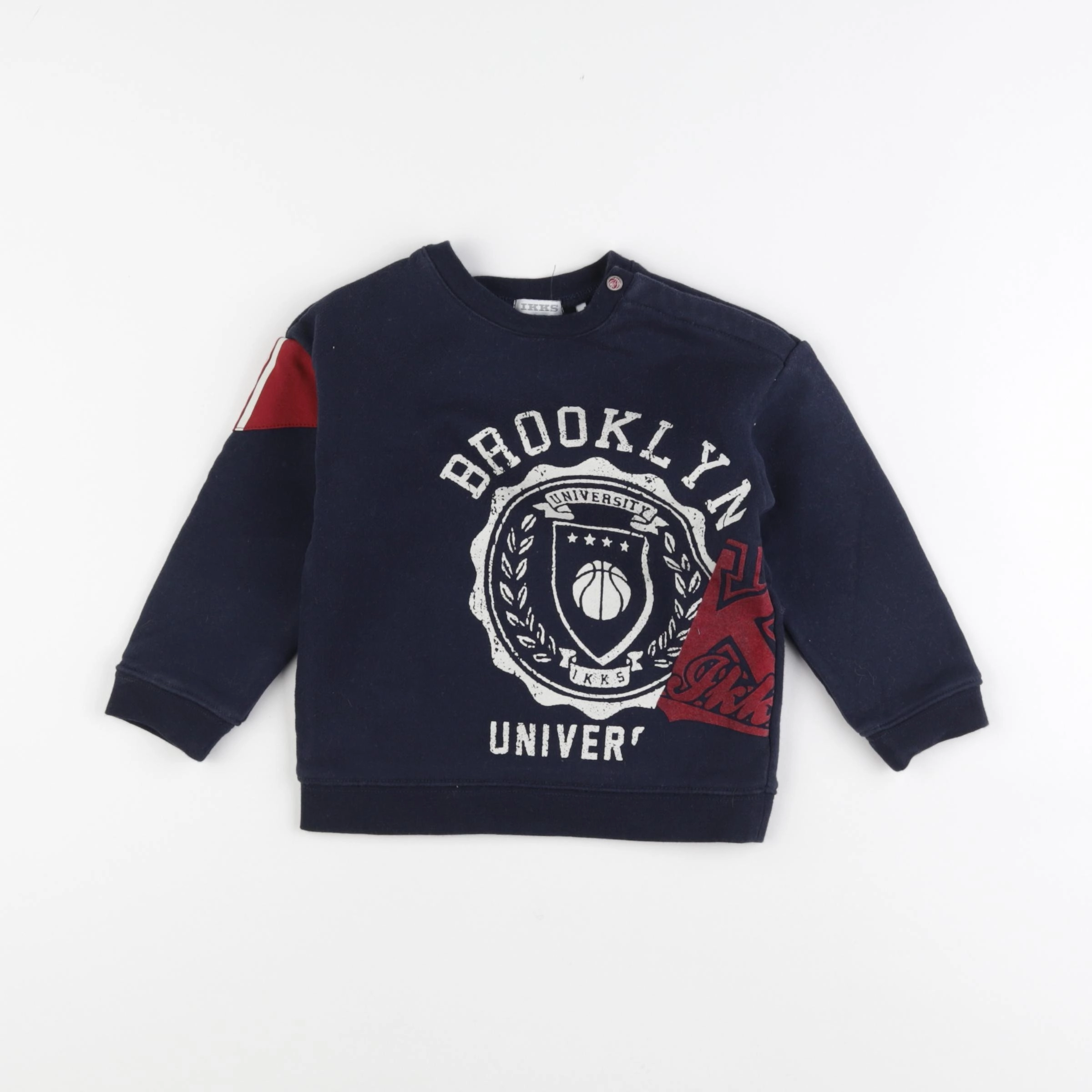 IKKS - sweat bleu - 2 ans