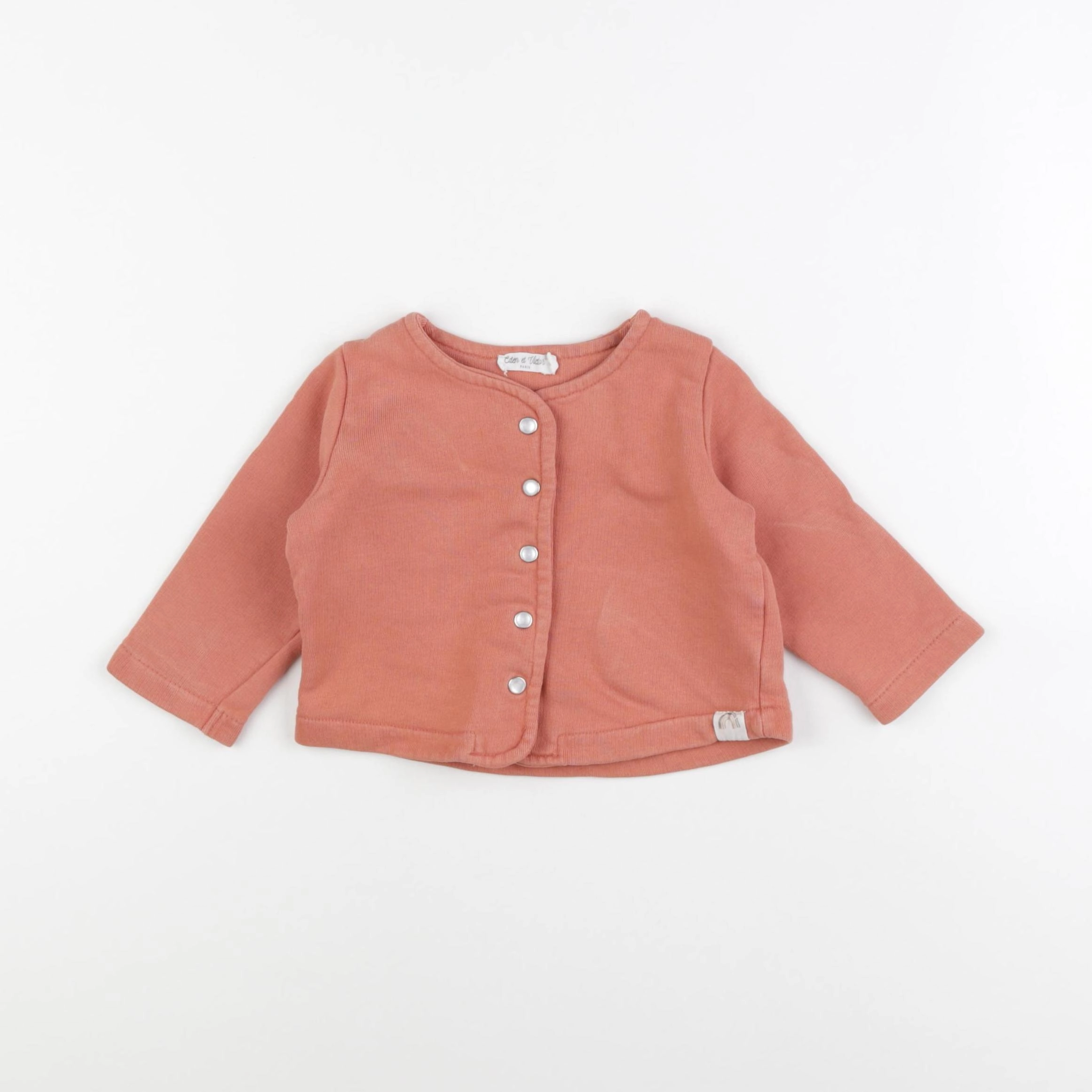 Eden & Victor - sweat orange - 6 mois