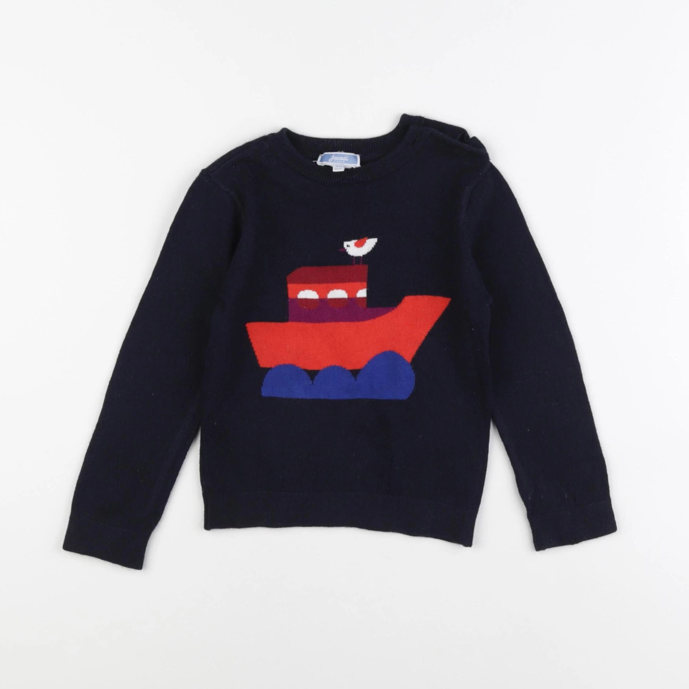 Jacadi - pull bleu - 36 mois