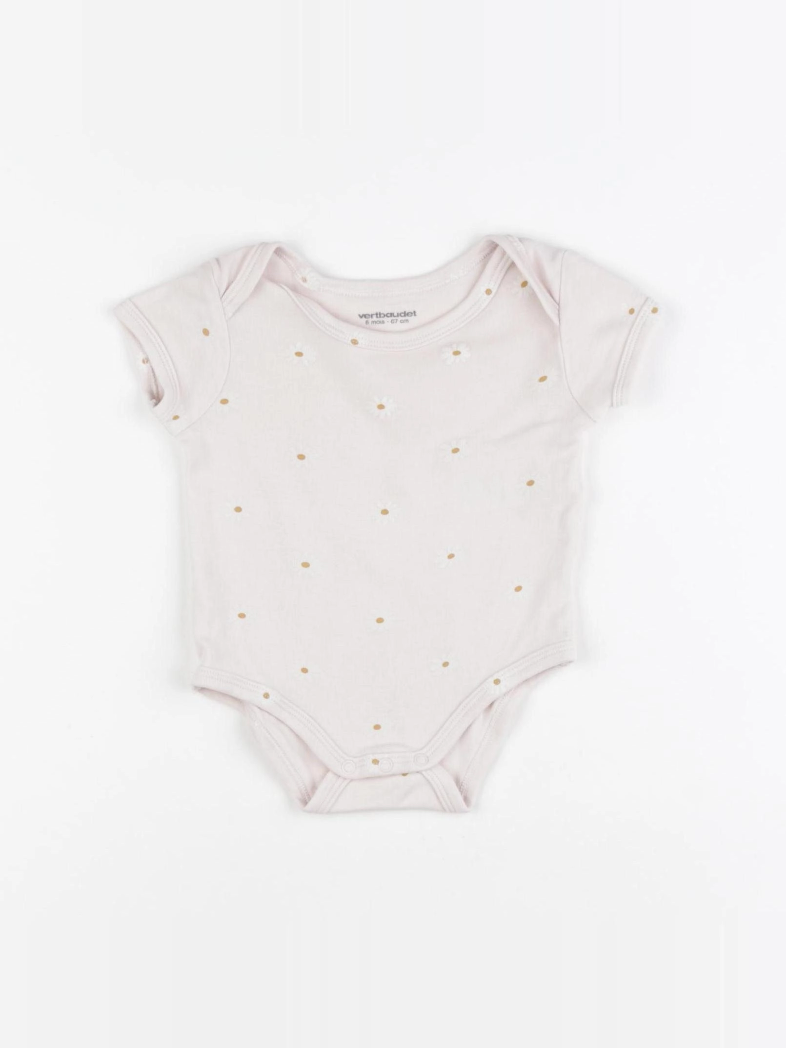 Vertbaudet - body rose - 6 mois