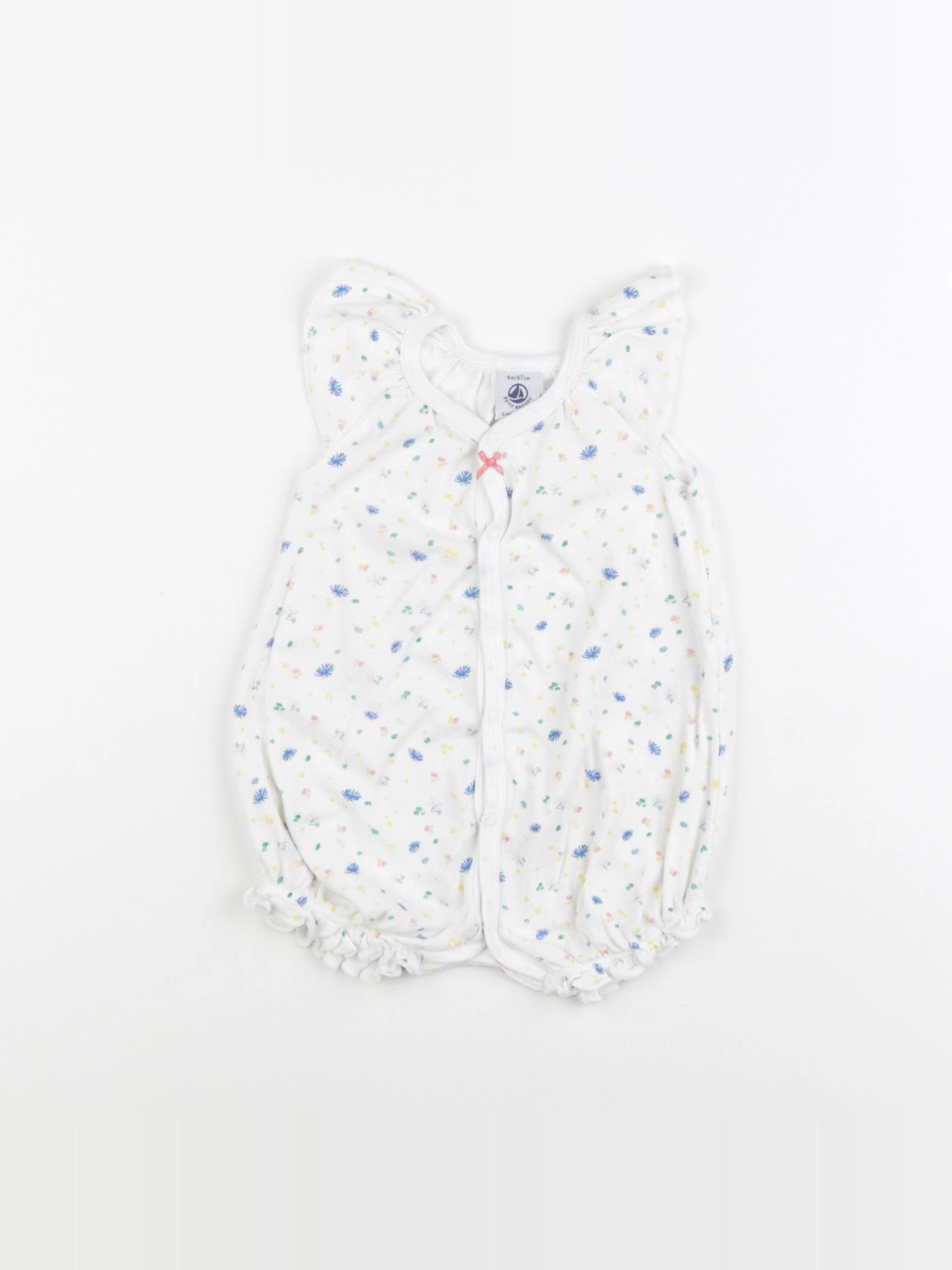 Petit Bateau - combinaison multicolore - 6 mois