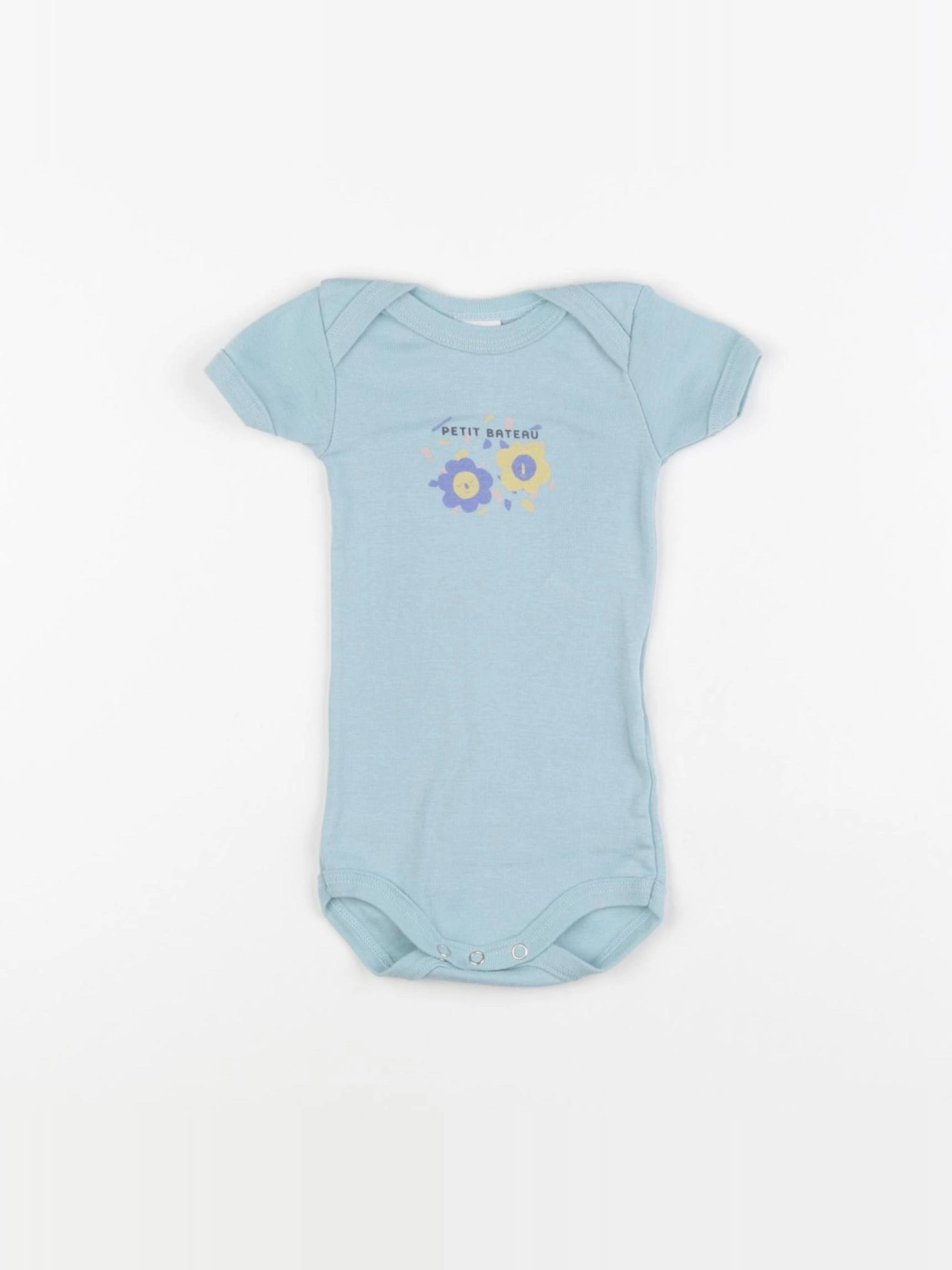 Petit Bateau - body bleu - 3 mois