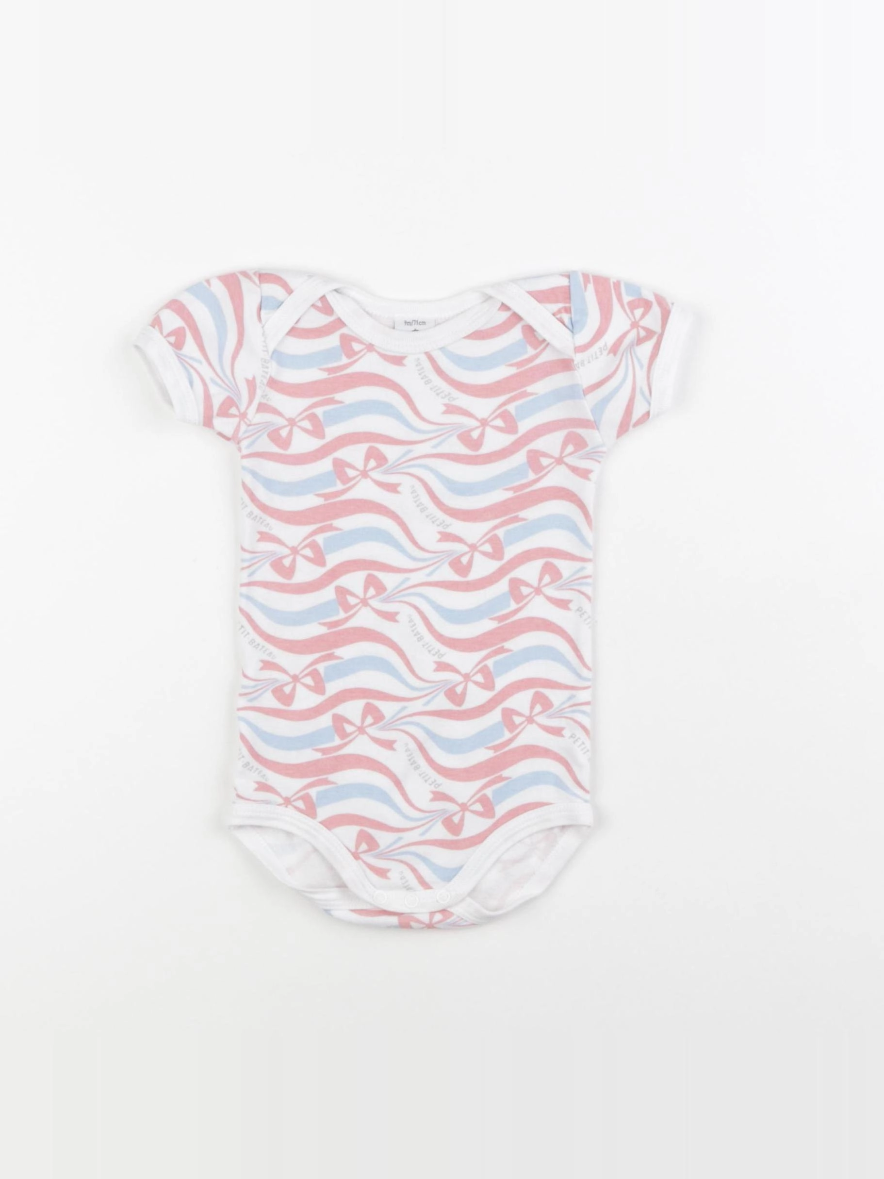 Petit Bateau - body rose - 9 mois