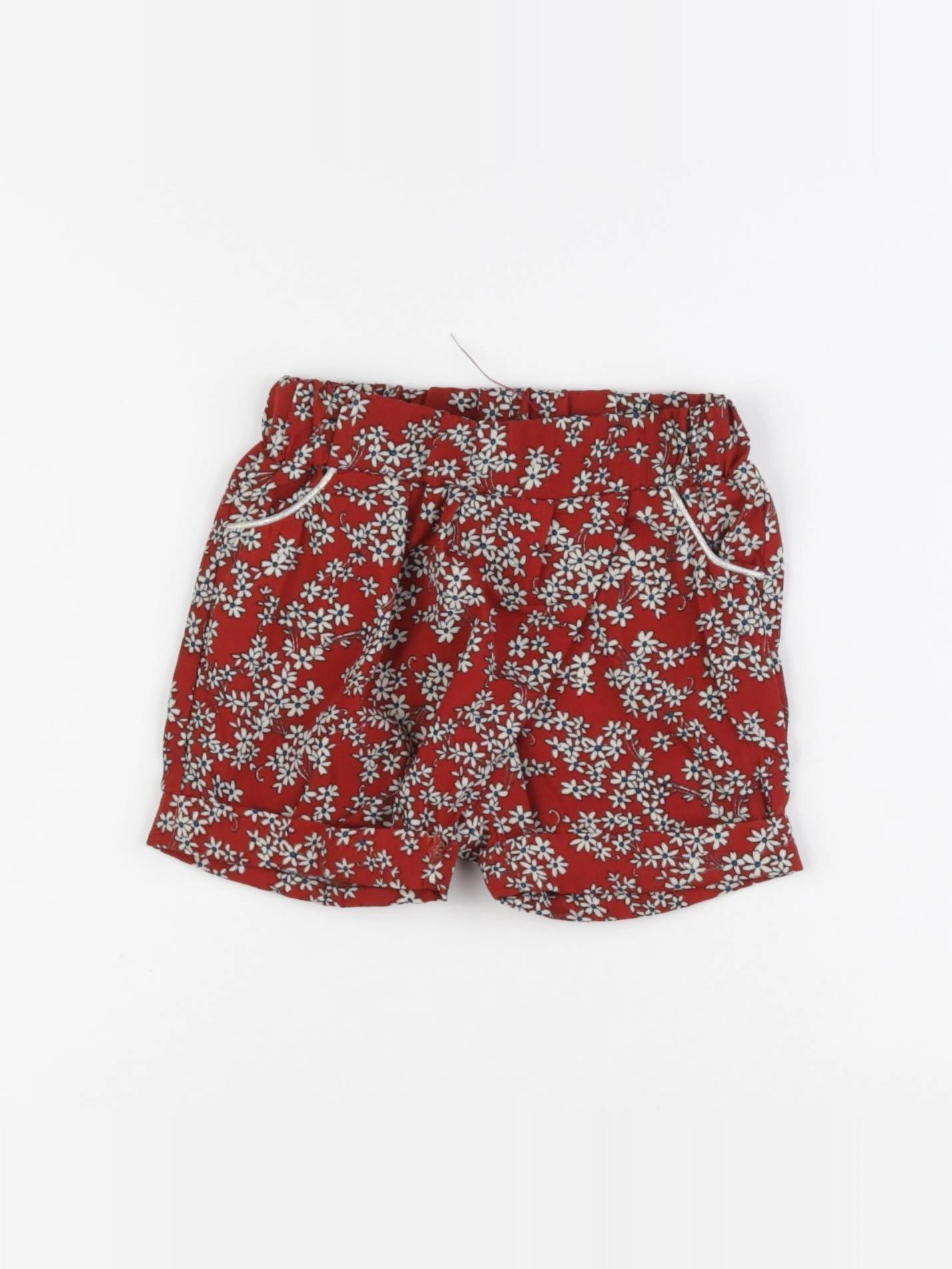 Eden & Victor - short rouge - 9 mois