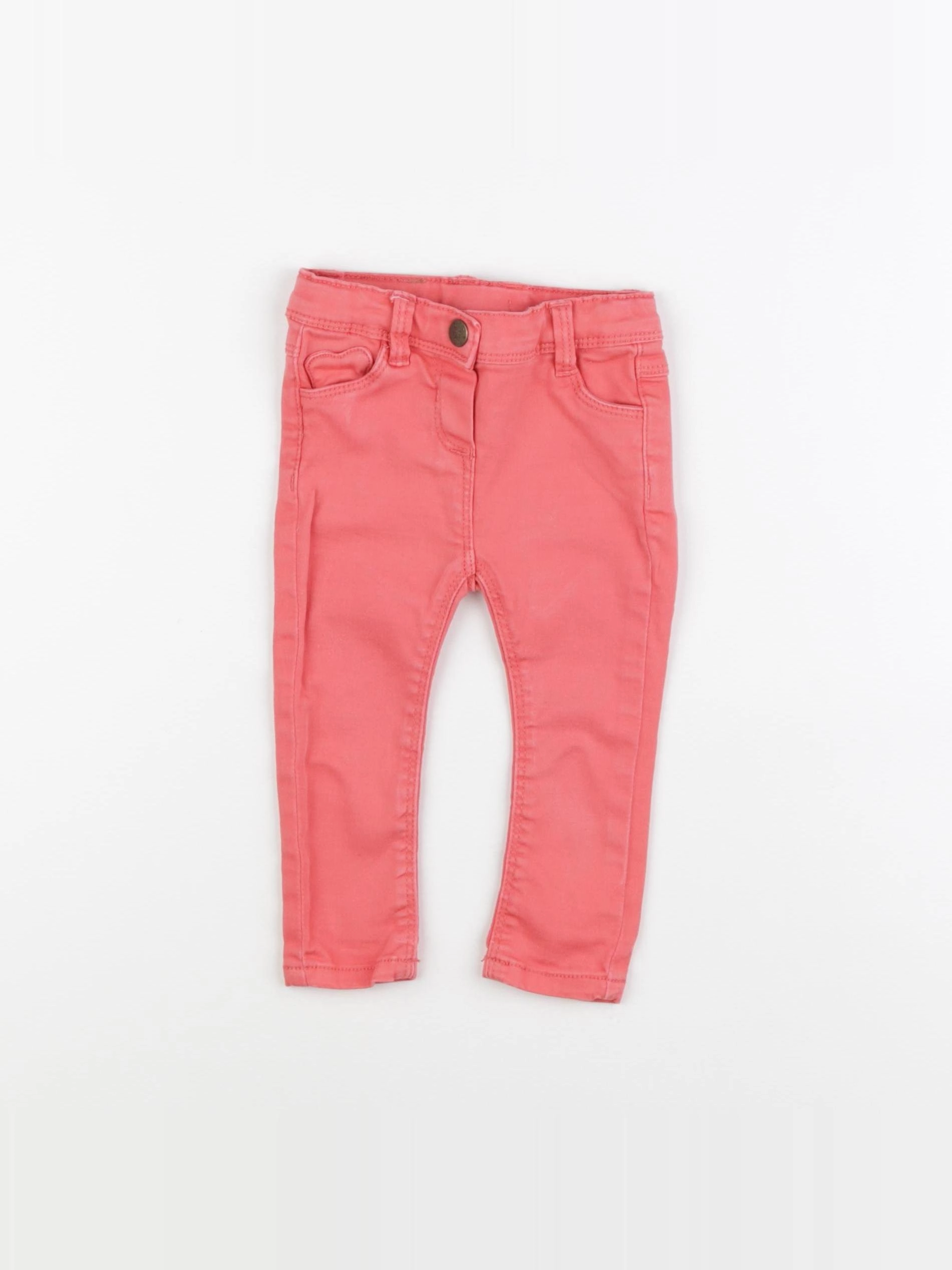 Tape à l'oeil - pantalon orange - 6 mois