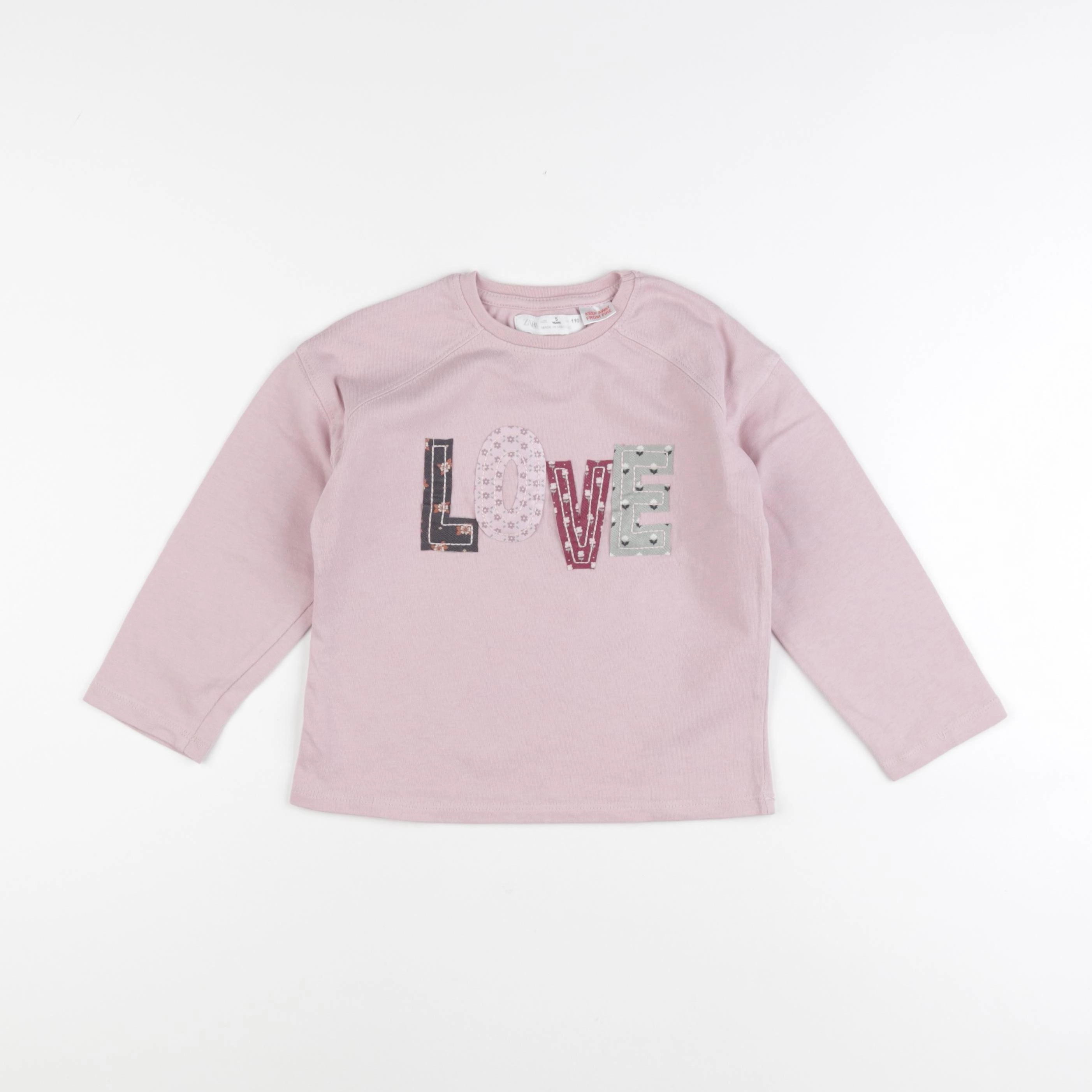 Zara - tee-shirt rose - 5 ans