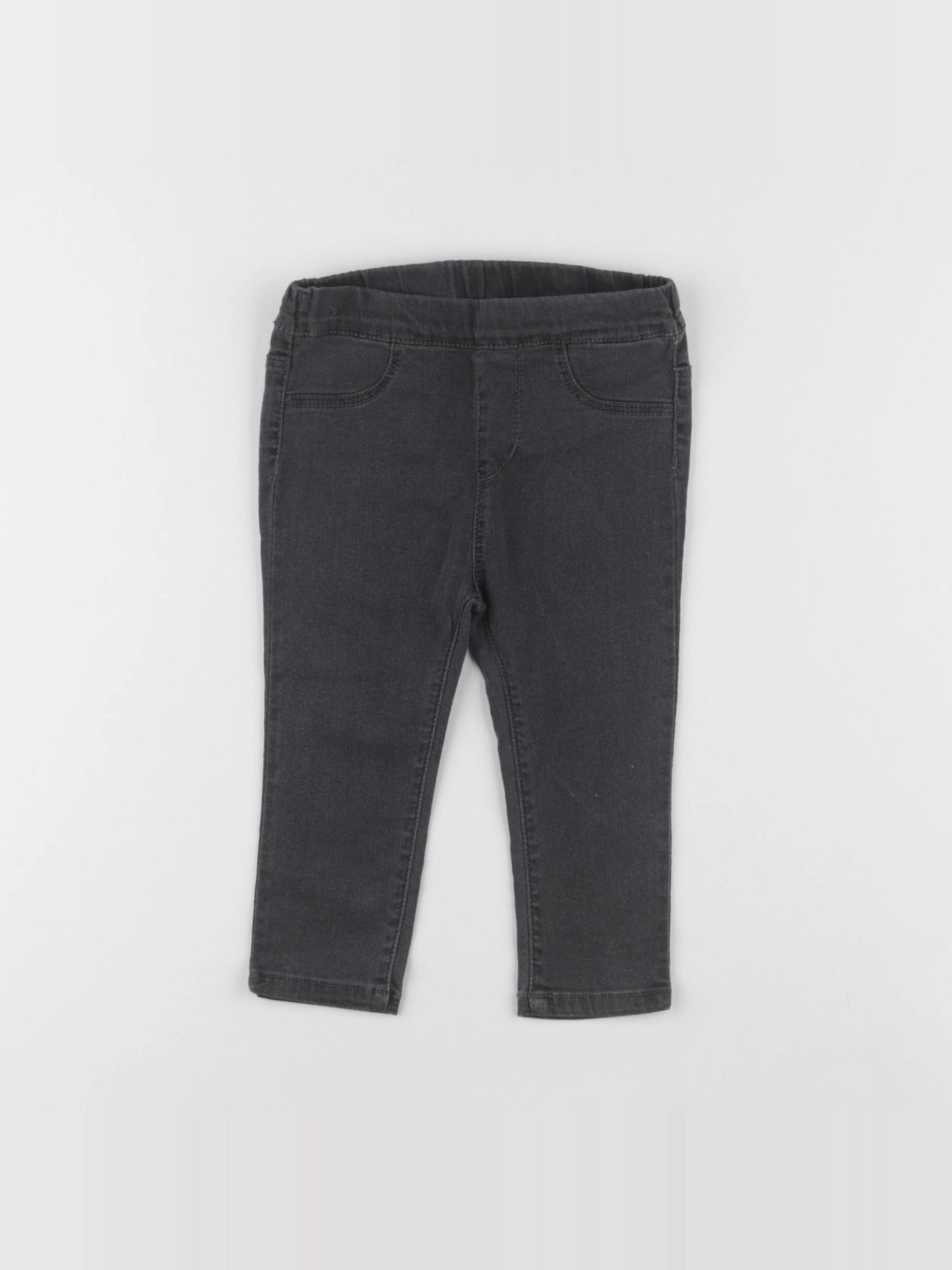 H&M - legging gris - 9/12 mois
